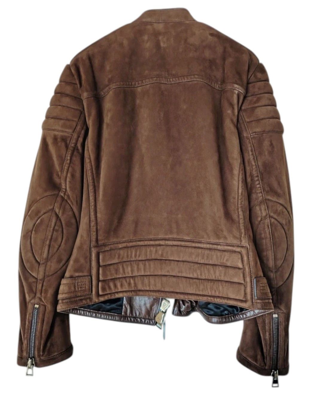 Tom Ford CALFSKIN SUEDE LEATHER BIKER JACKET Size US M / EU 48-50 / 2 - 2 Thumbnail