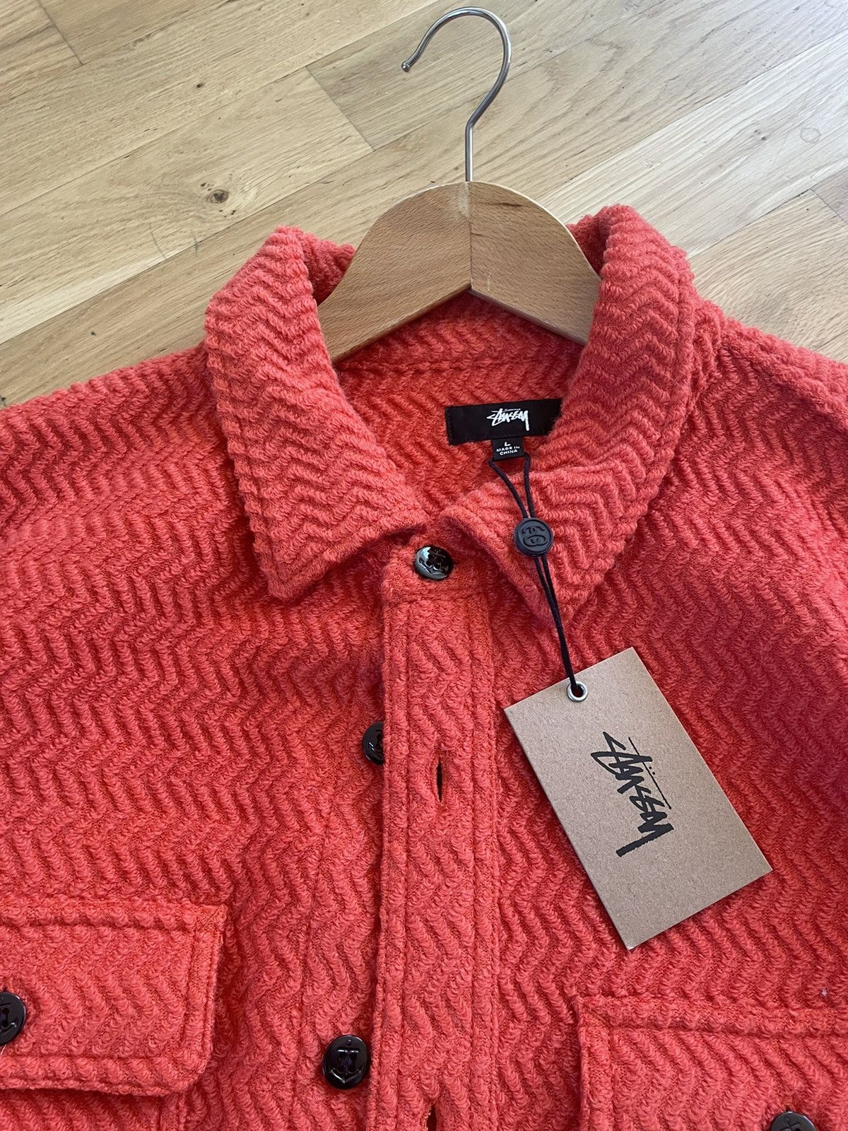 Stussy Stüssy Textured Wool CPO LS Shirt Size US L / EU 52-54 / 3 - 2 Thumbnail