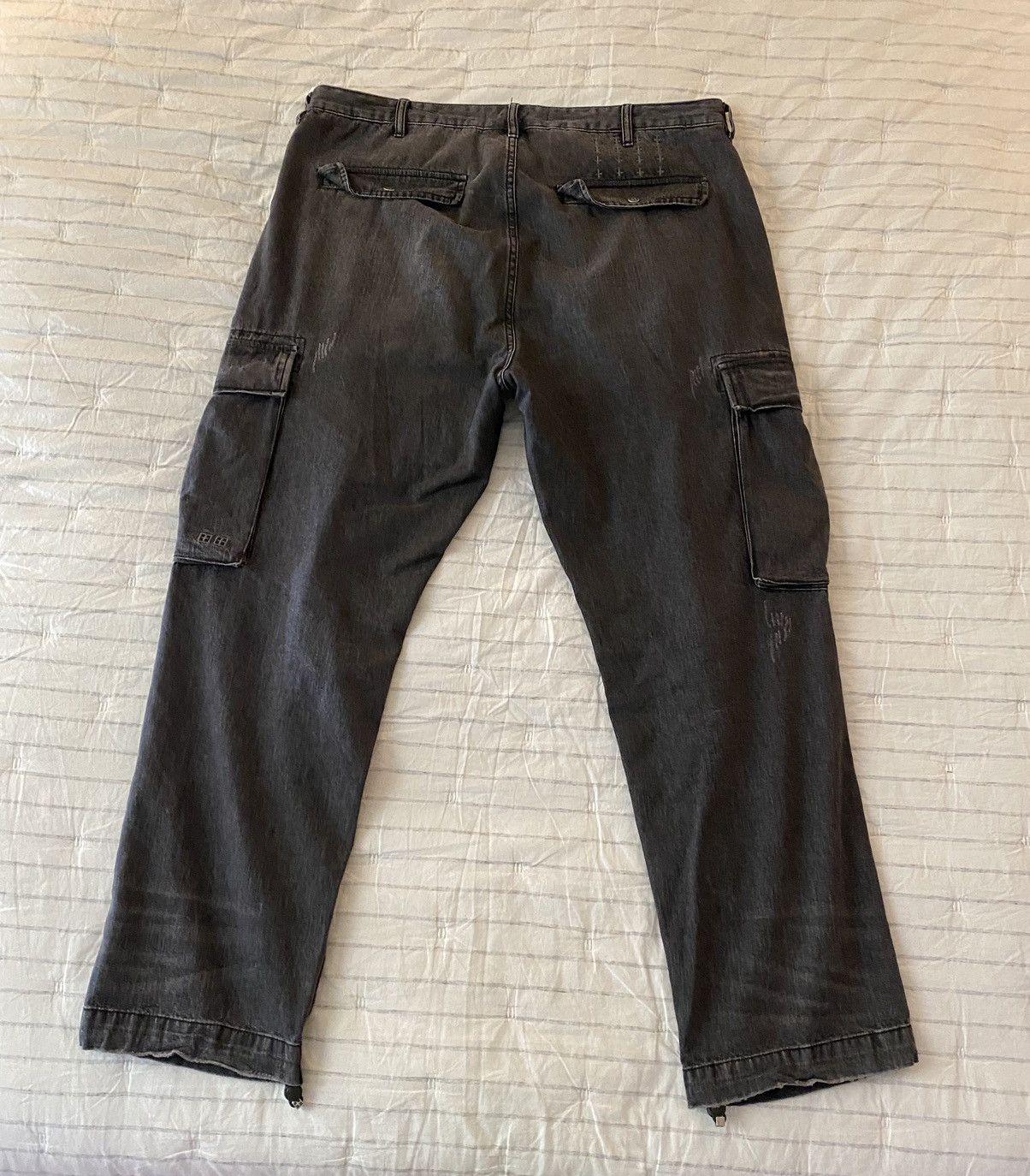 Ksubi Ksubi Riot Denim Cargo Pants Faded Black Sz38 Size US 38 / EU 54 - 18 Thumbnail
