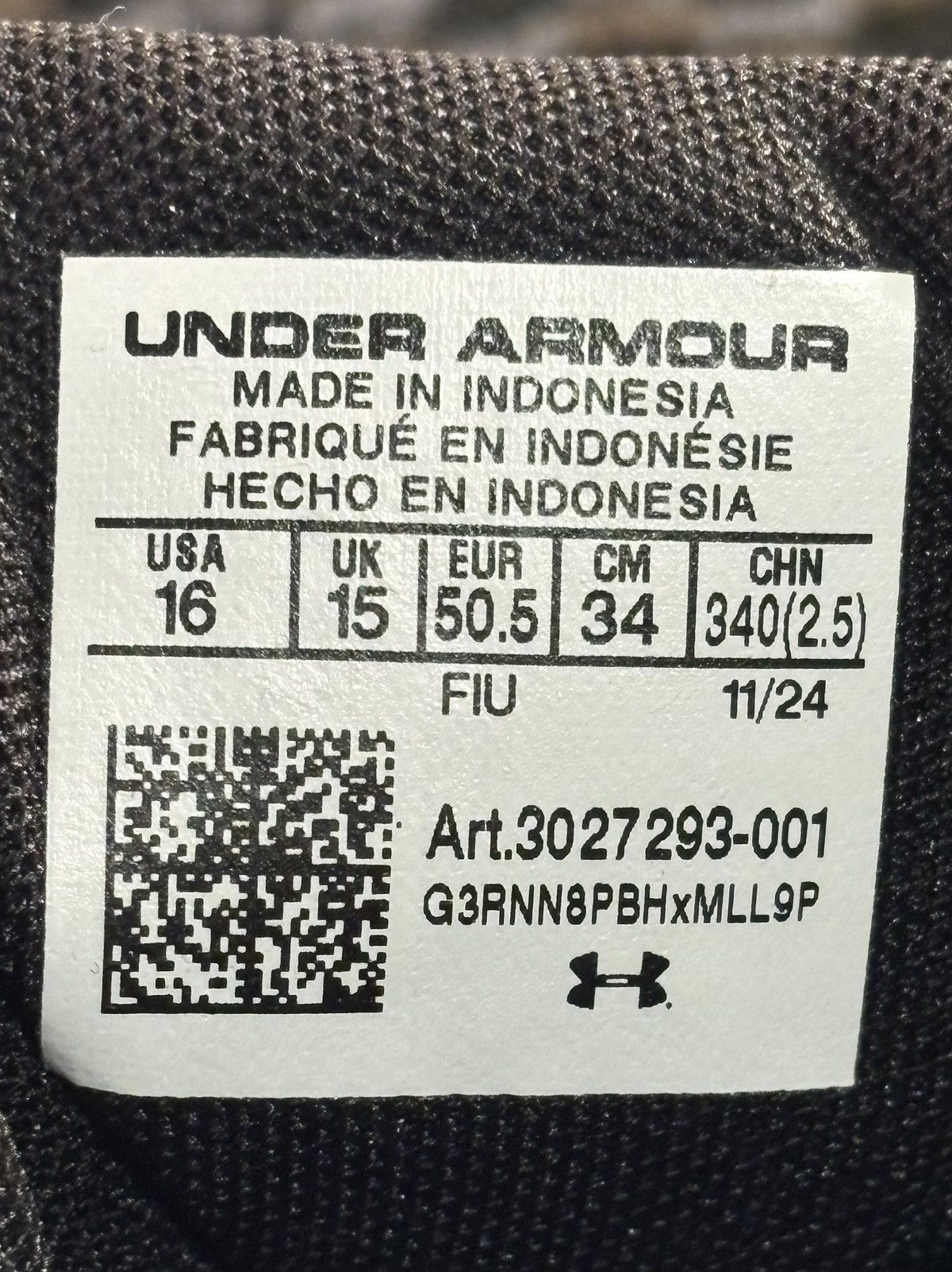 Under Armour Under Armour Spotlight Franchise 4 RM Black Silver Men US 16 Size US 15 / EU 48 - 8 Thumbnail