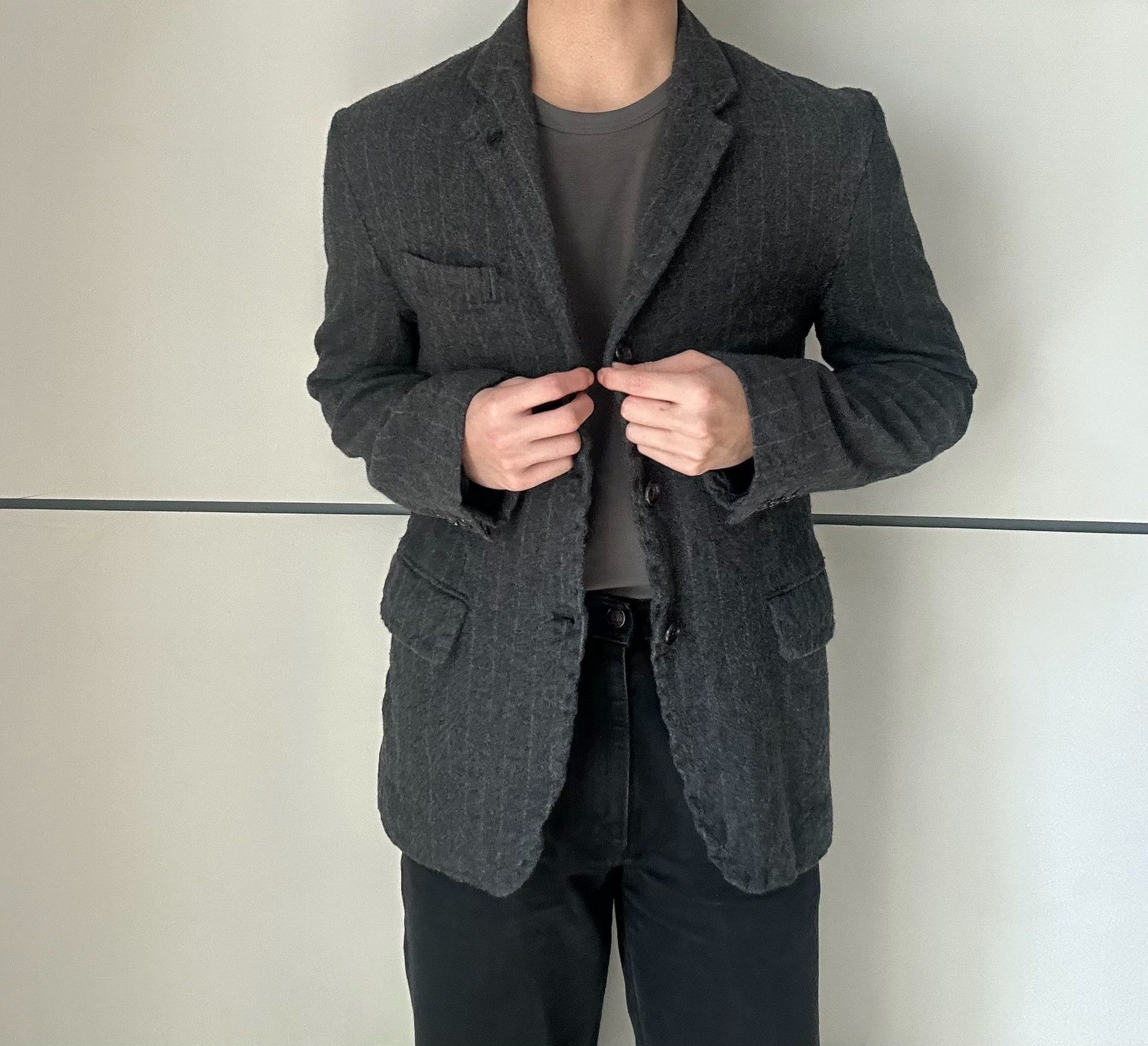 Comme des Garcons Comme des Garcons Wool fur-lined suit jacket| Size XS / US 0-2 / IT 36-38 - 4 Thumbnail