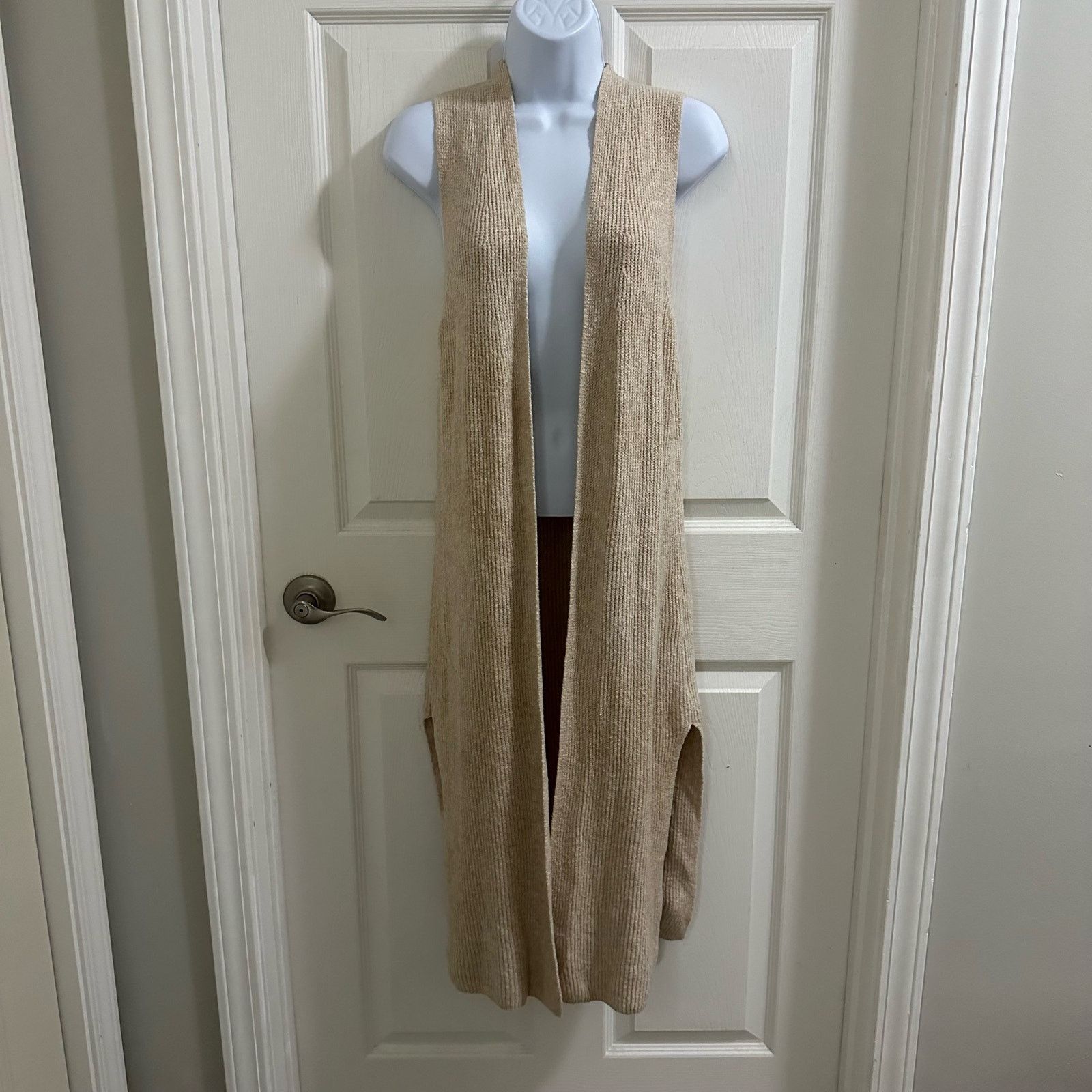 Other London Kaye Long Sleeveless Sweater Vest Women’s XS Tan boho Size XS / US 0-2 / IT 36-38 - 1 Thumbnail