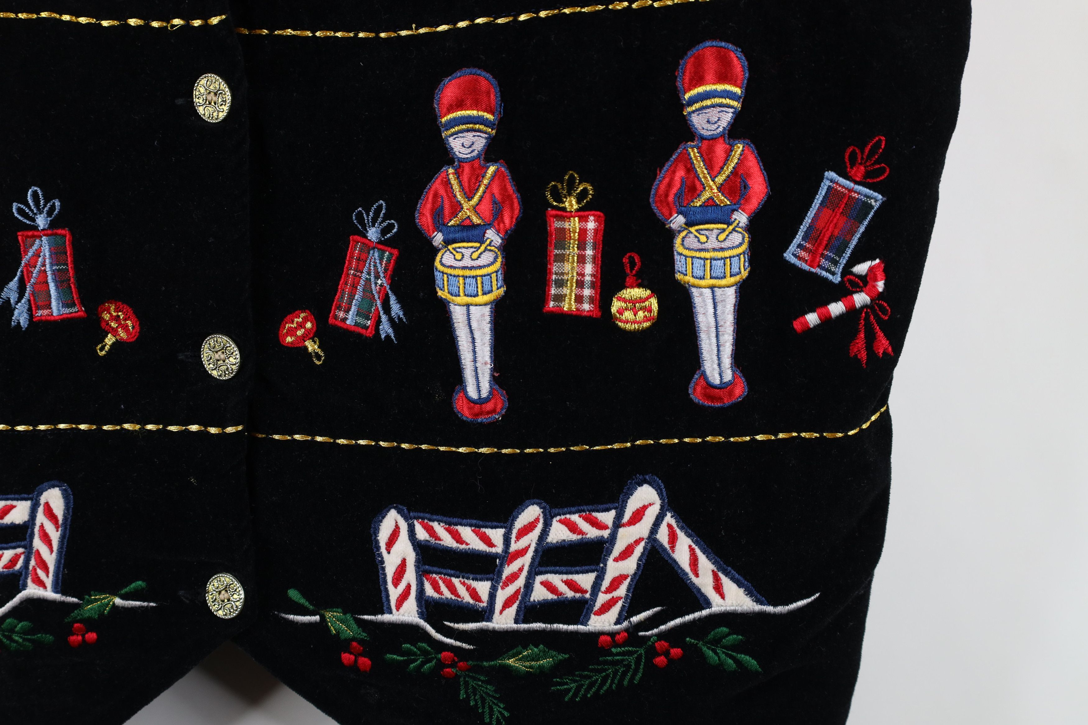 Vintage Vintage 90s Streetwear Christmas Snowflake Vest Jacket Size S / US 4 / IT 40 - 5 Thumbnail