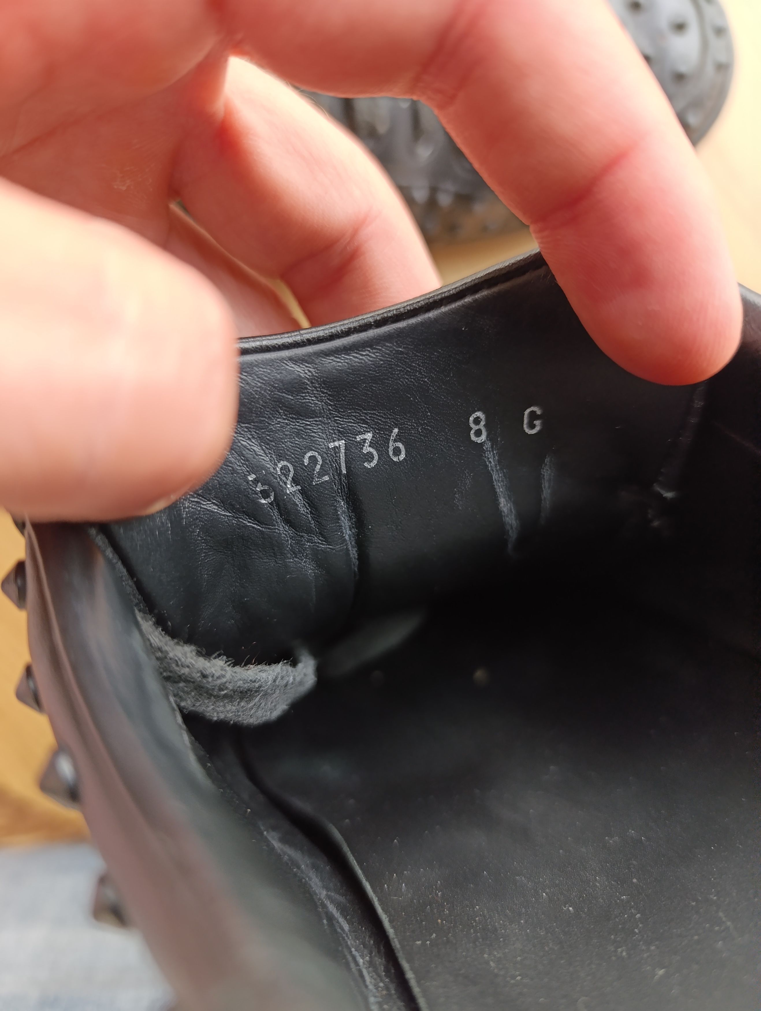 Designer Gucci Black Leather Studded Spikes Sneakers Trainers Shoes Size US 8 / EU 41 - 16 Thumbnail