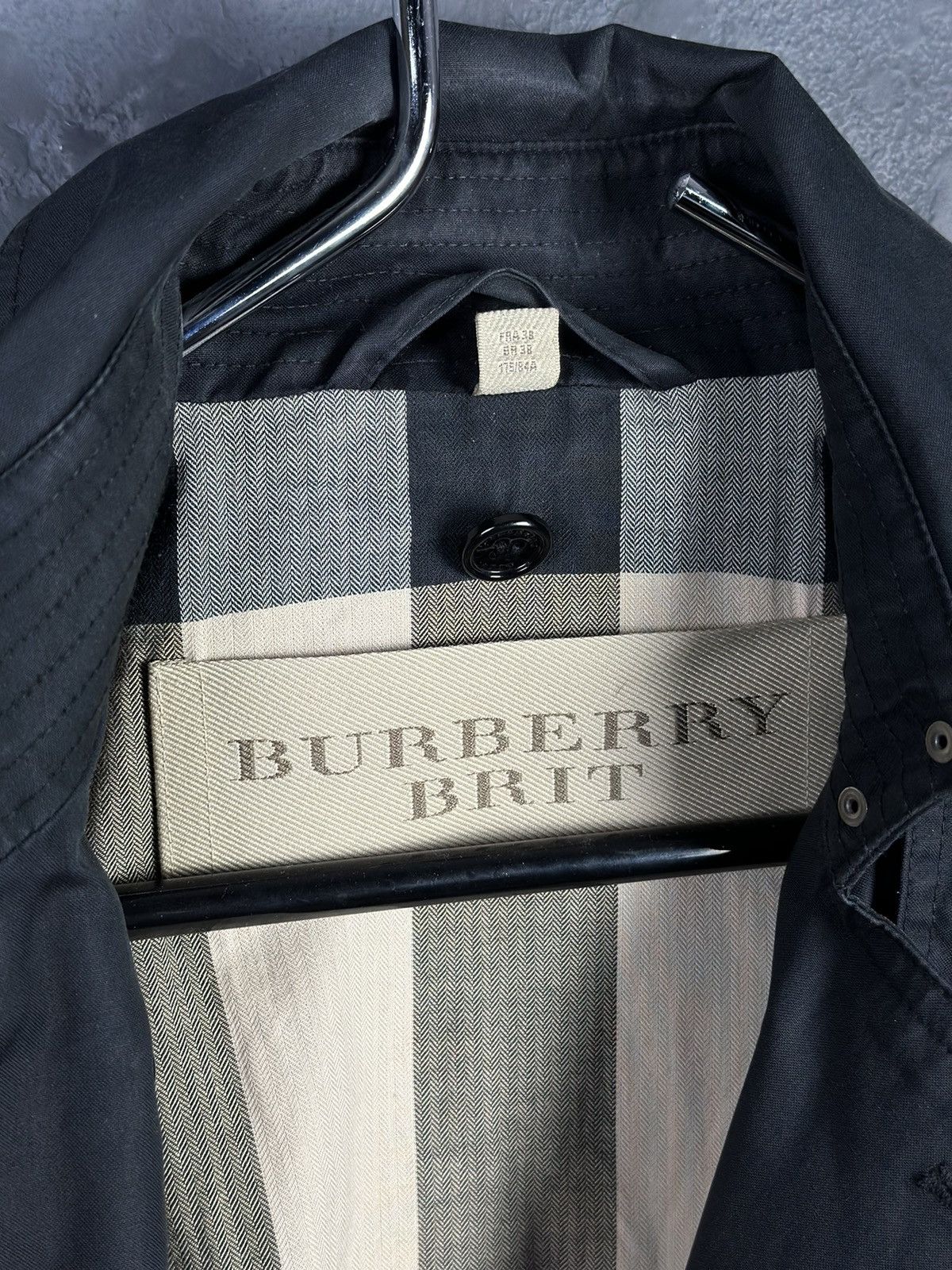 Burberry Burberry Brit Nova Check Neck Light Trench Coat Jacket Size M / US 6-8 / IT 42-44 - 12 Thumbnail