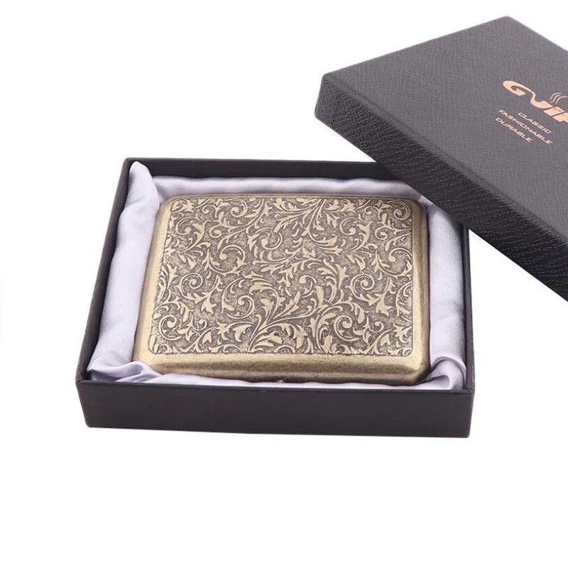 Other Portable Vintage Metal Brass Cigarette Case Size ONE SIZE - 1 Thumbnail