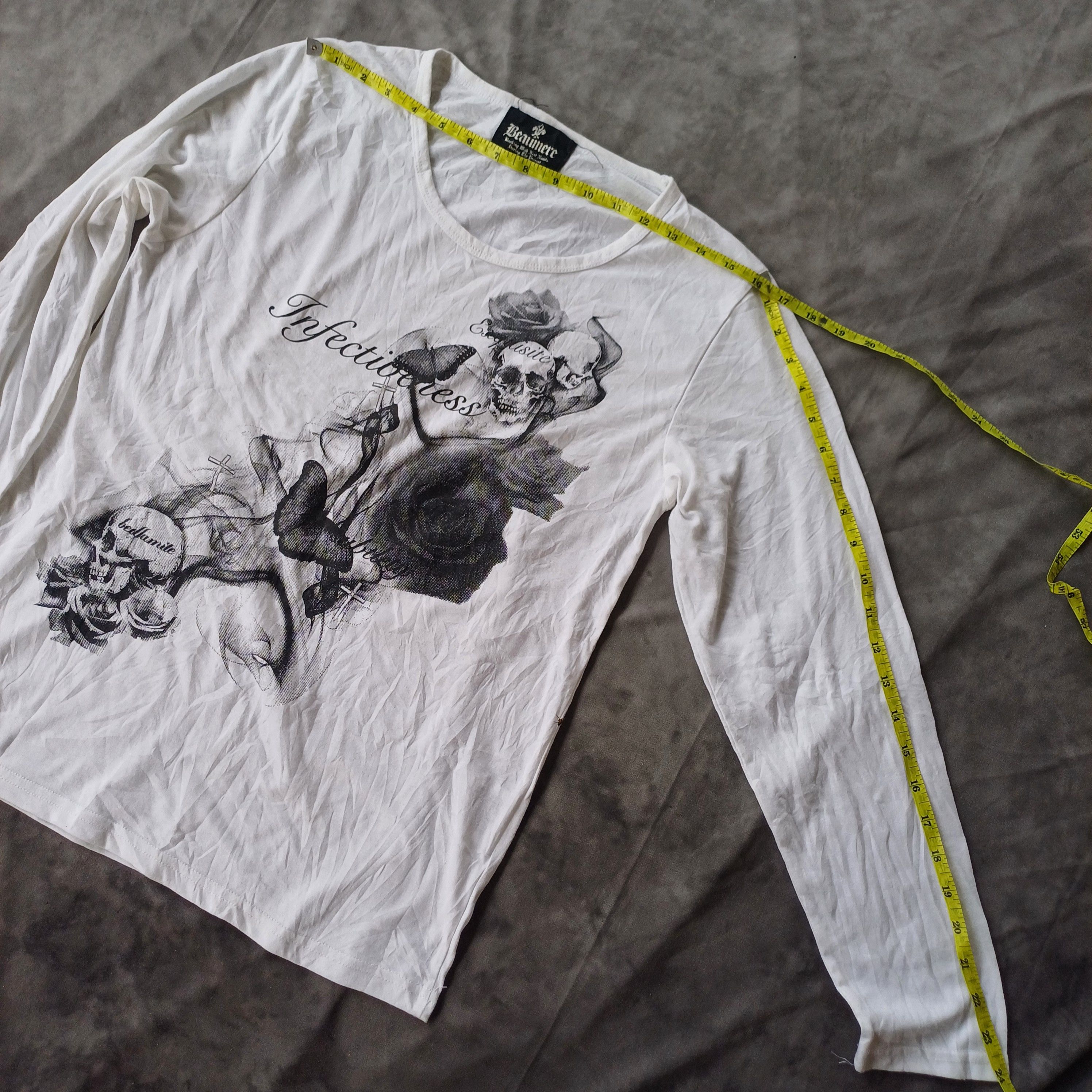 If Six Was Nine × KMRii × Seditionaries Beaumere Skulls Longslevee Tee Size US L / EU 52-54 / 3 - 8 Thumbnail