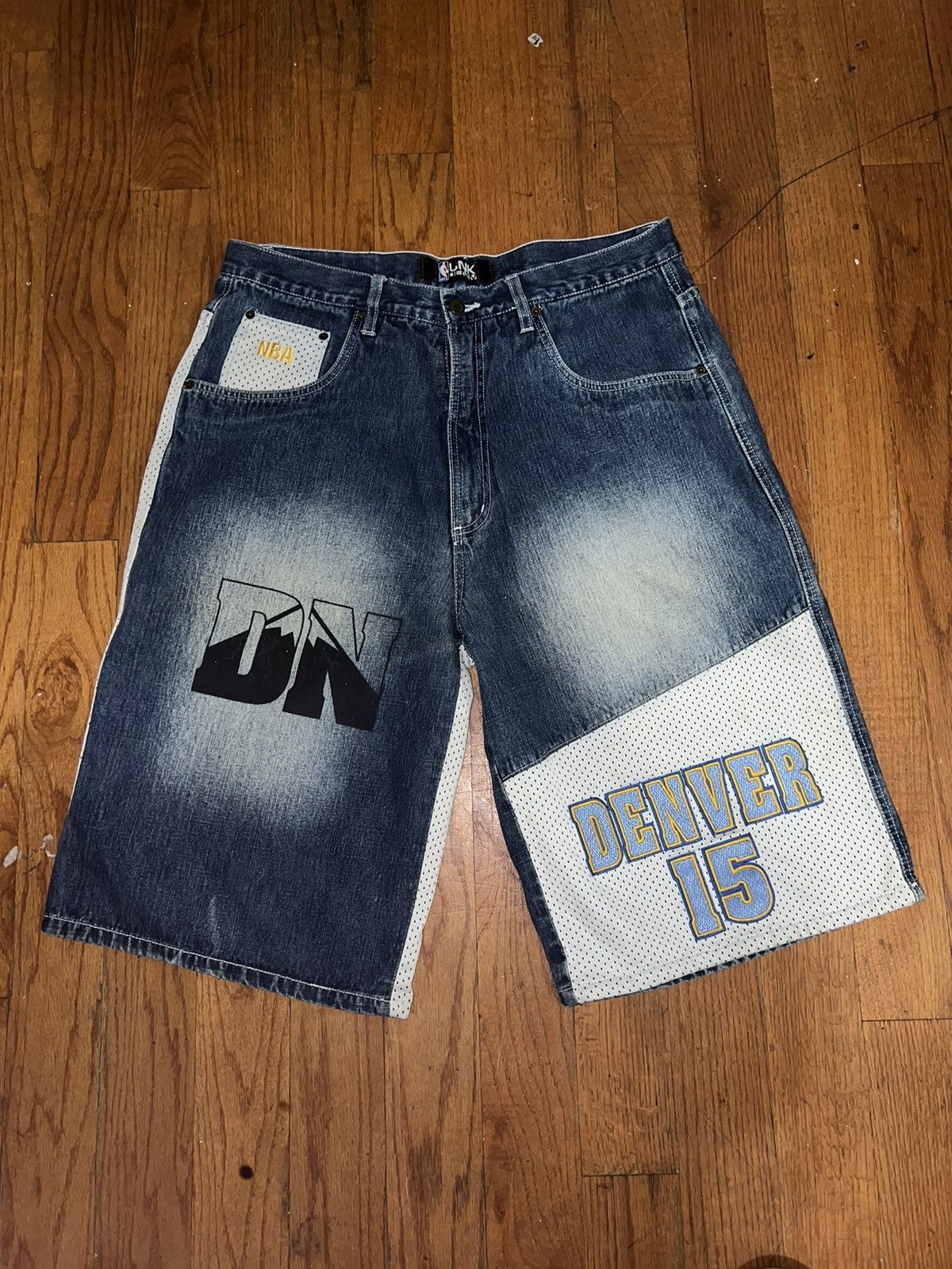 Vintage NBA Denver Nuggets UNK Denim shorts | Grailed