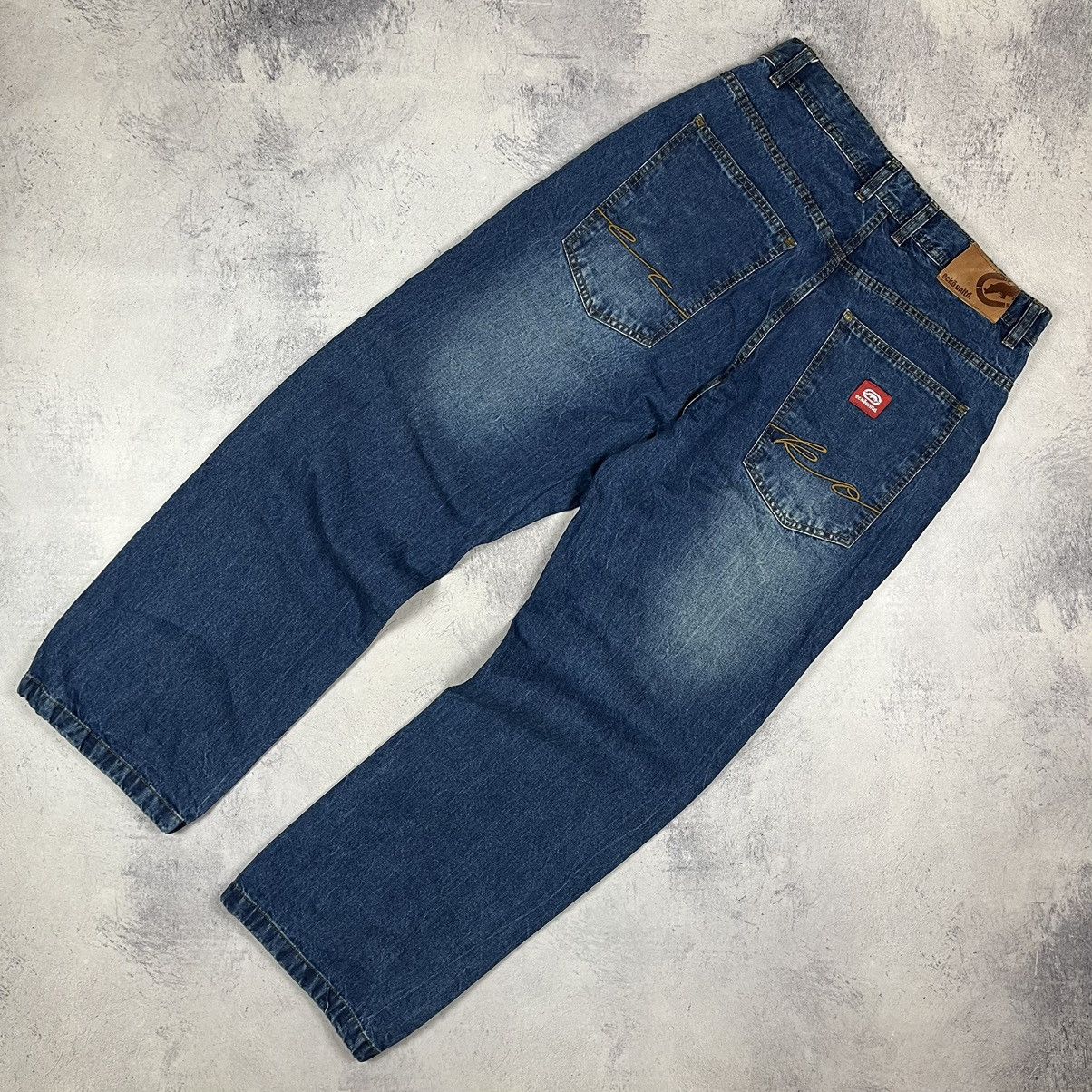 Ecko Unltd. Vintage ECKO UNLTD big logo baggy fit jeans 90’s Size US 34 / EU 50 - 1 Thumbnail