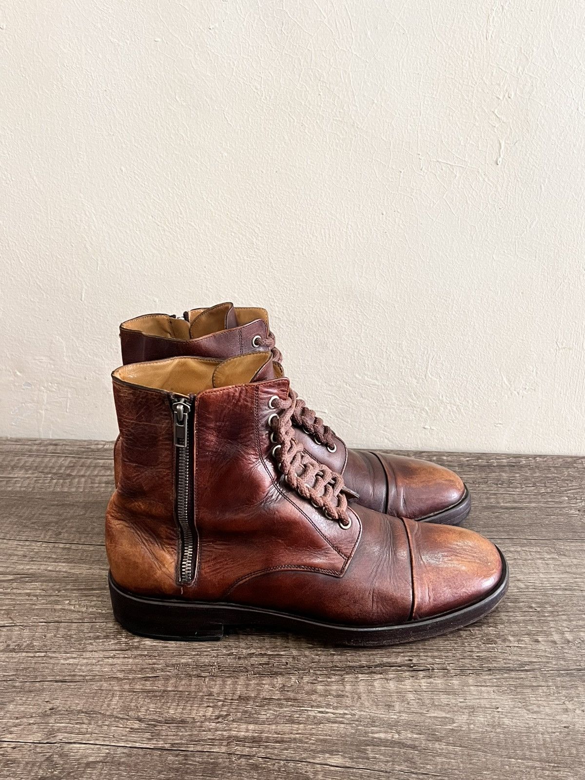 Maison Margiela Zipped Combat Boots Size US 7 / EU 40 - 4 Thumbnail
