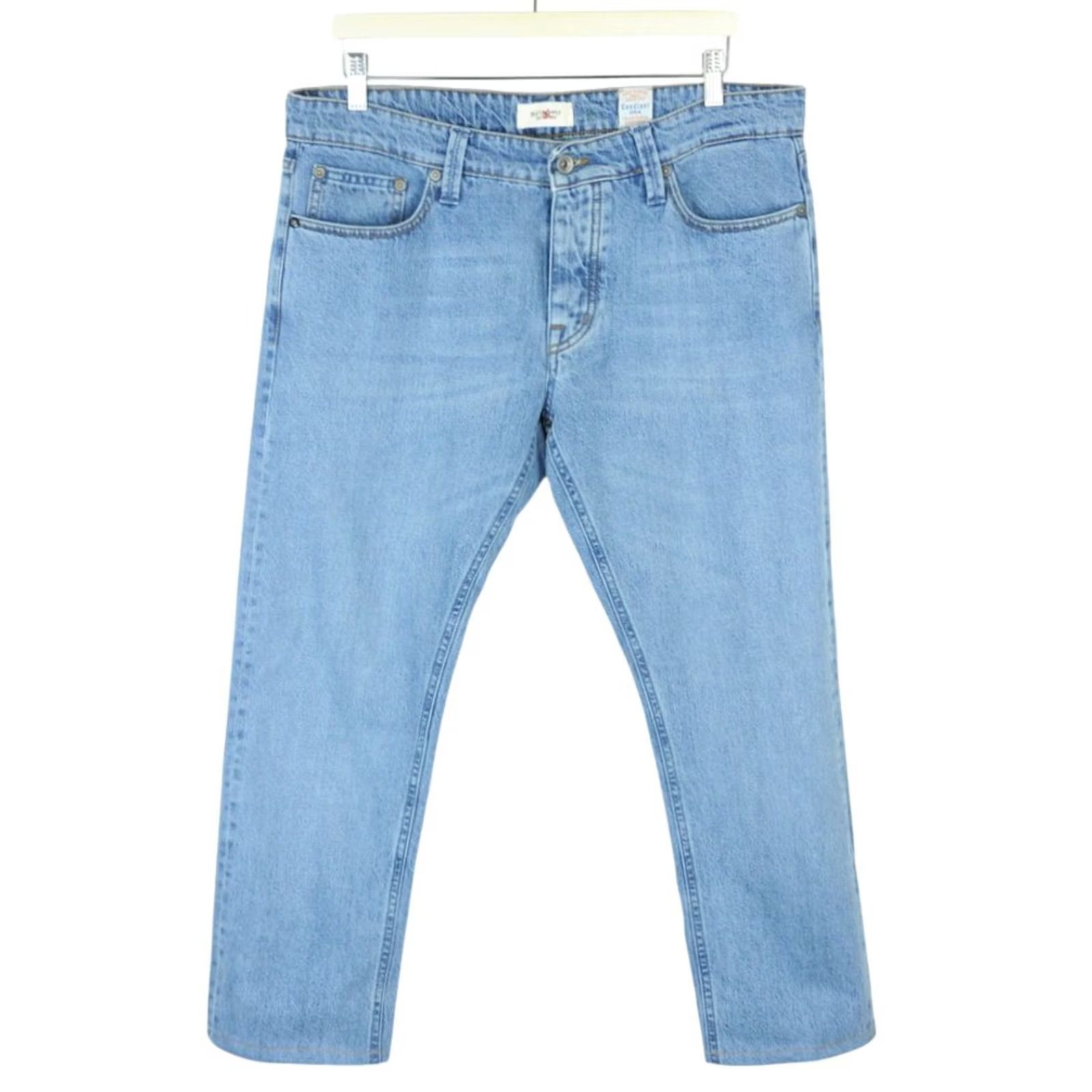 Suitsupply Suitsupply Selvedge Denim Goods Jeans Men W34/~L26 Regular Button Fly Faded Blue Size US 34 / EU 50 - 2 Thumbnail