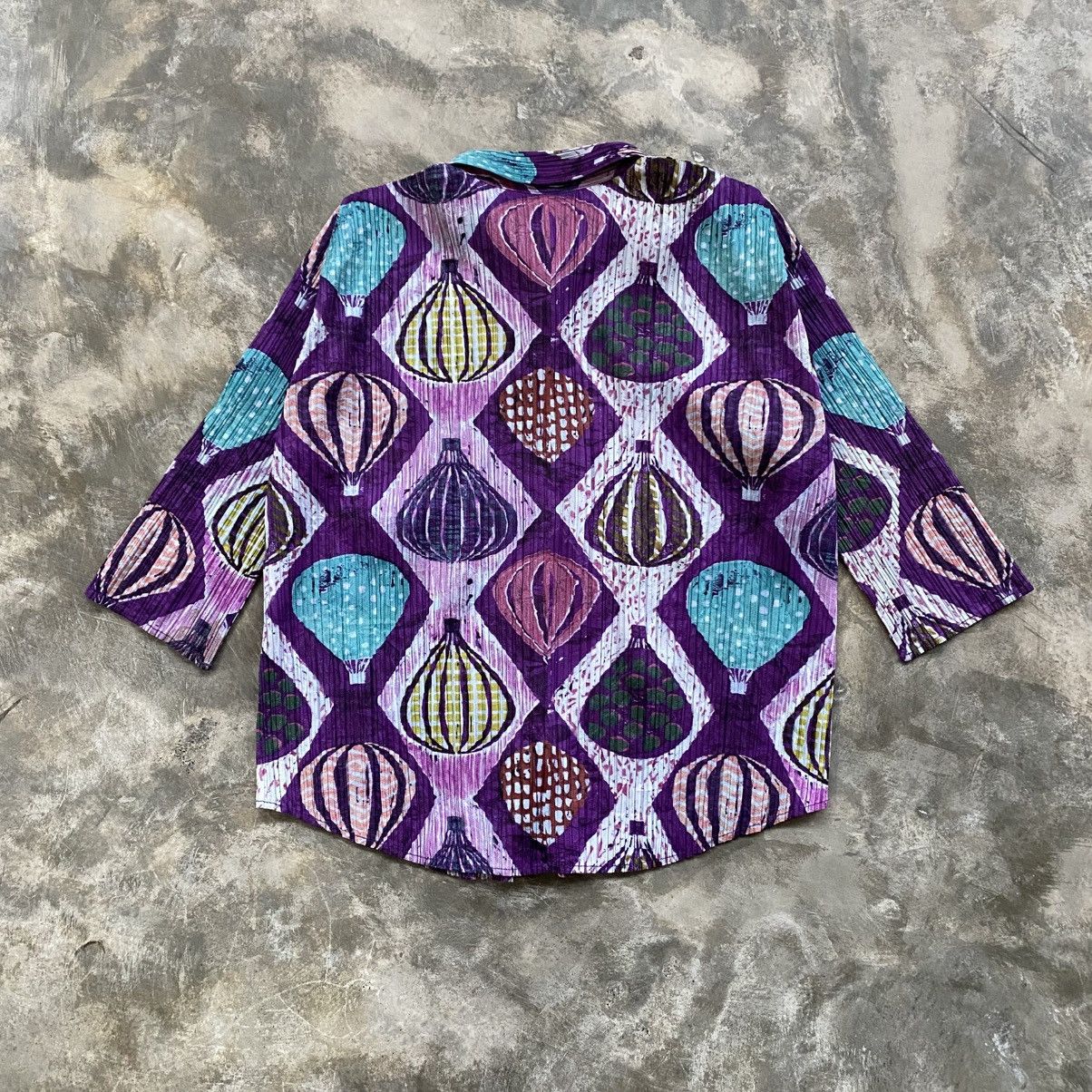 Pleats Please Issey Miyake PLEATS PLEASE Issey Miyake Air Ballon Button Up Shirt Size M / US 6-8 / IT 42-44 - 8 Thumbnail