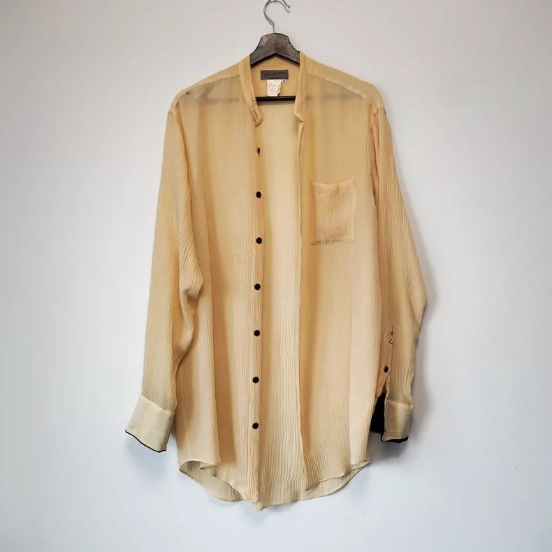 Yohji Yamamoto Yohji Yamamoto 1997 SS Pleated Shirt 2505-Nextarrow Size US M / EU 48-50 / 2 - 2 Thumbnail
