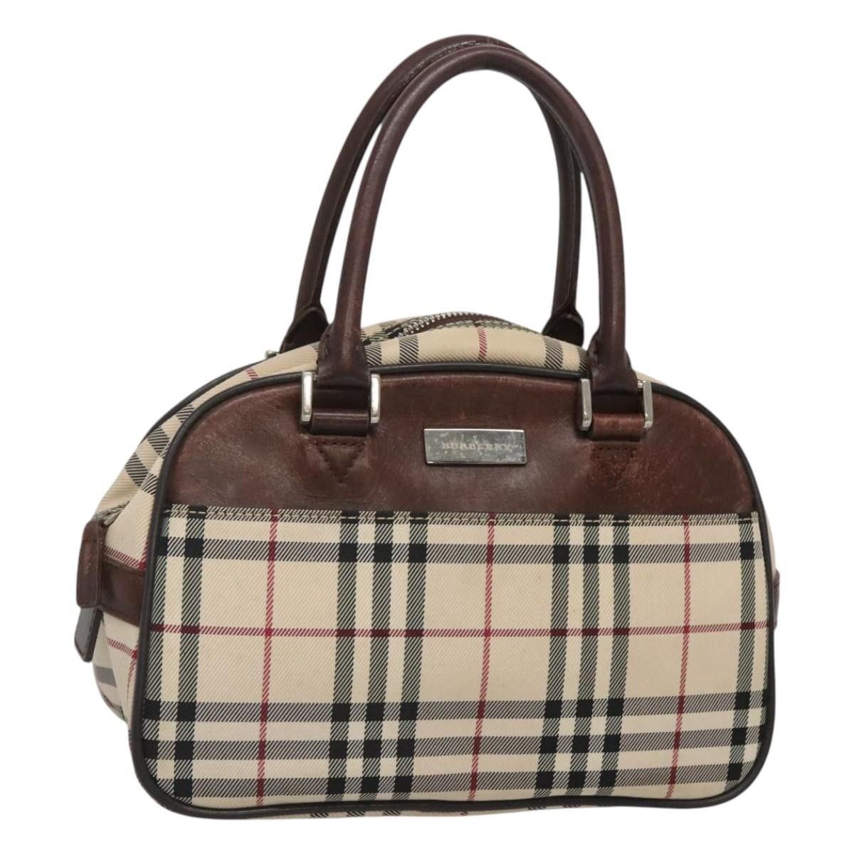 Burberry Burberry Nova Check Bowling Bag Canvas Size ONE SIZE - 1 Thumbnail