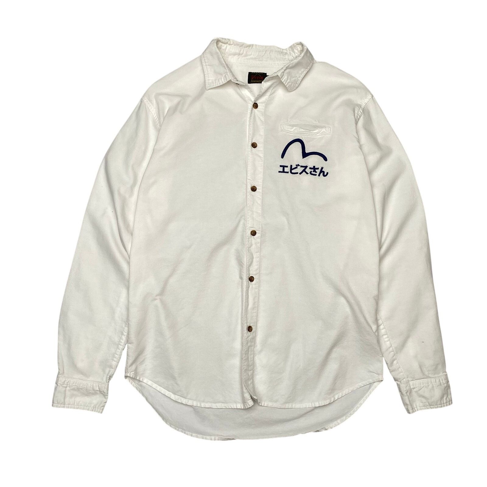 Evisu Evisu Seagull Print Oxford Shirt Button Up Men's XL Size US XL / EU 56 / 4 - 1 Thumbnail