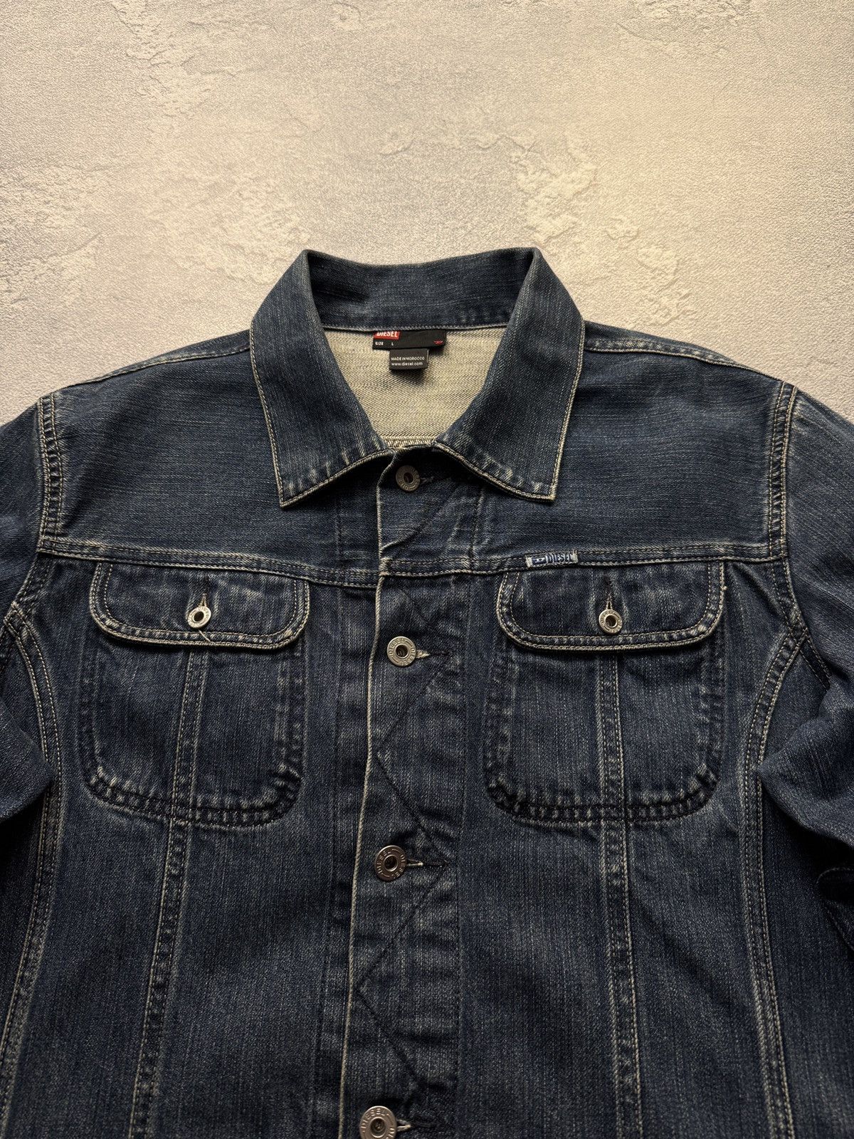 Diesel Vintage Diesel Denim Jacket Y2K Jeans Mini Logo Size US L / EU 52-54 / 3 - 4 Thumbnail