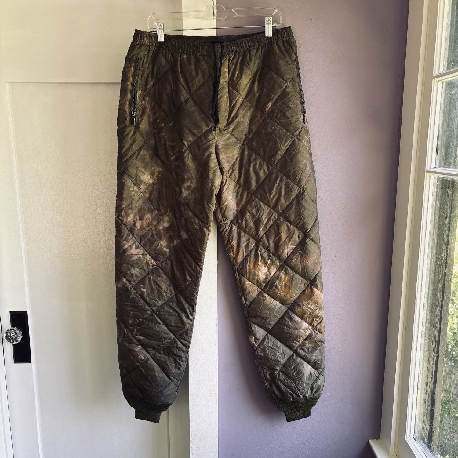 image of Needles Quilted-Finish Track Pants in Tie Dye, Men's (Size 34)