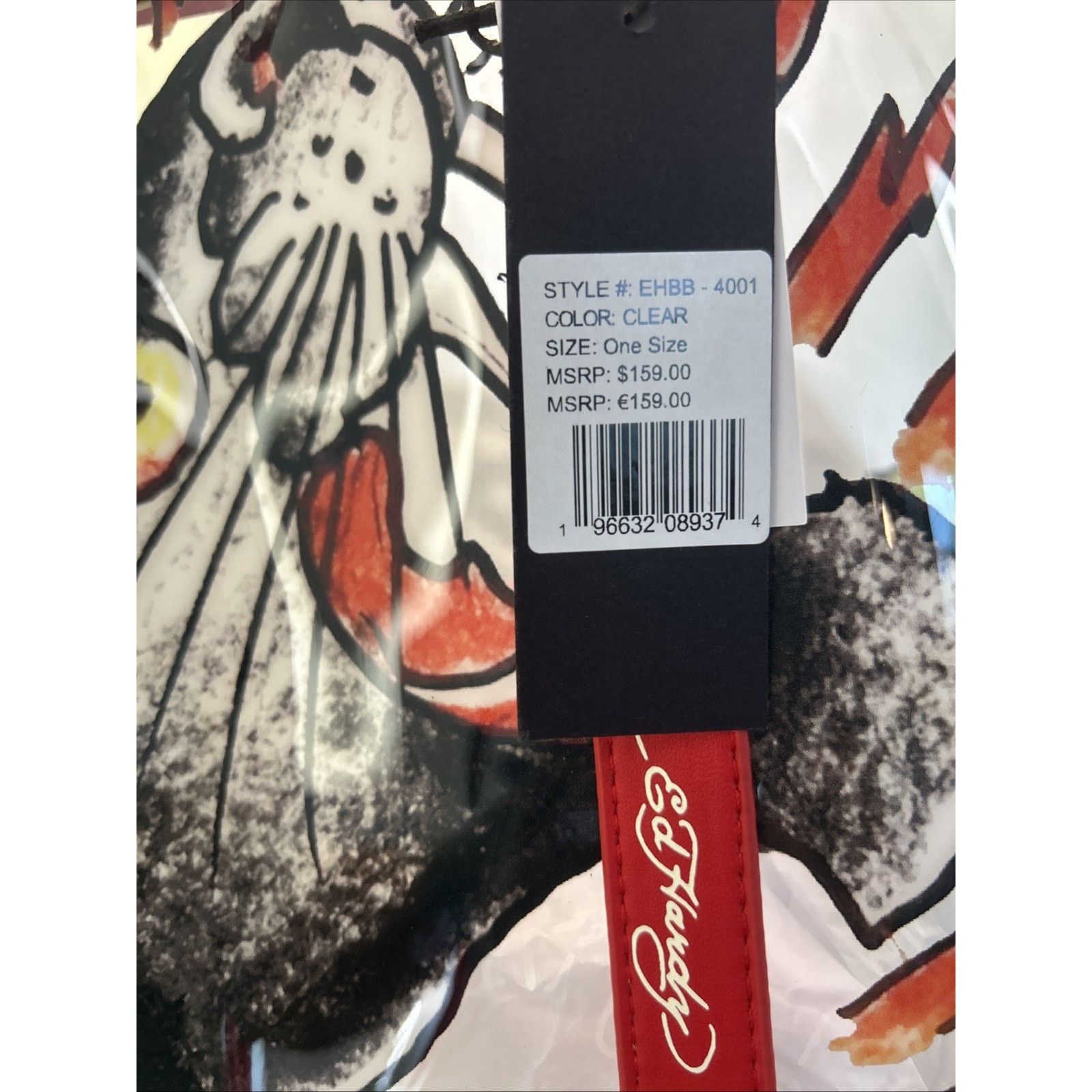Ed Hardy NEW Ed Hardy Black Panther Large Tote Bag Women's Clear Bag Size ONE SIZE - 2 Thumbnail