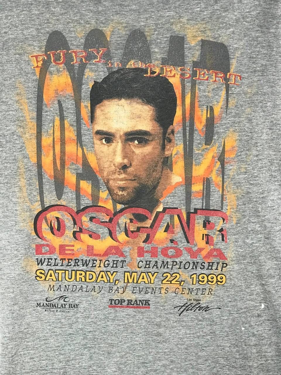 Vintage vintage 1999 Oscar De La Hoya Welterweight Championship Size US XL / EU 56 / 4 - 3 Thumbnail