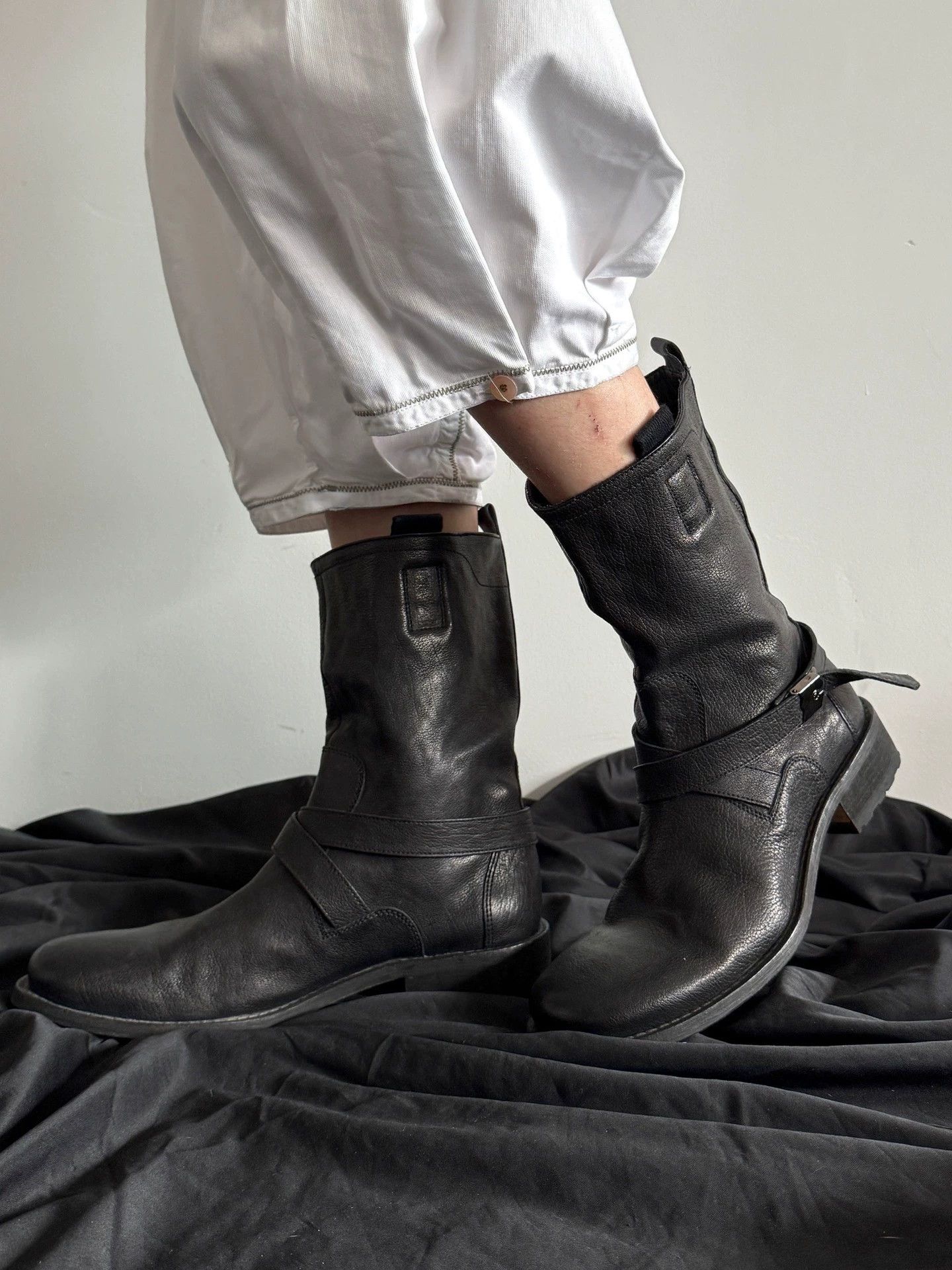 Other Italian Brand Cowhide Strap Boots Size 41 Near New Size US 8 / EU 41 - 6 Thumbnail