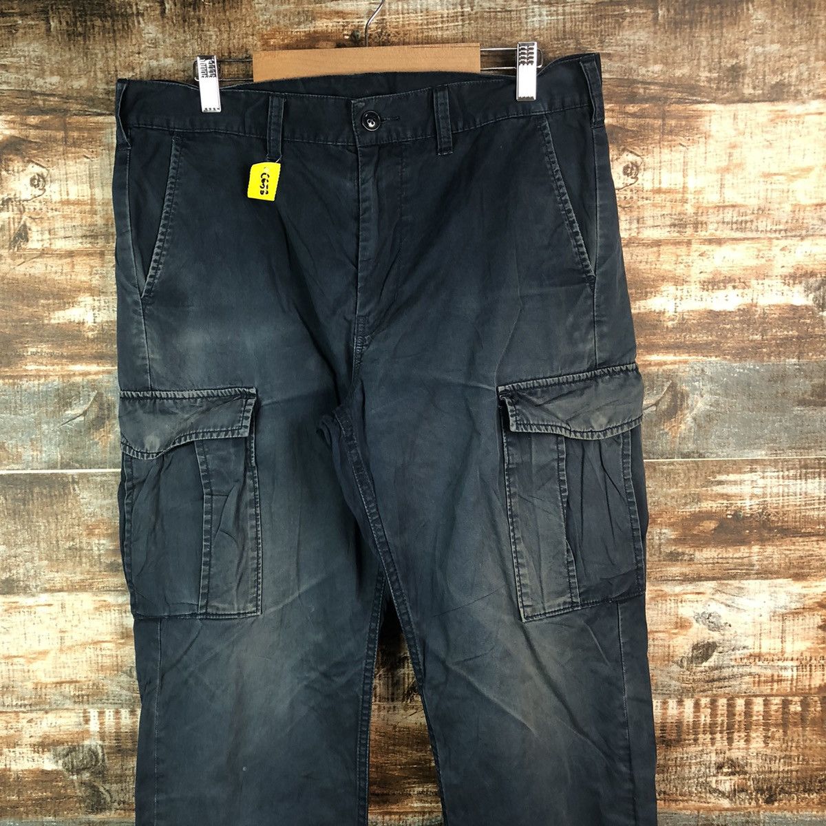 GU × Japanese Brand DL GU Dark Blue Cargo Multipocket Pants #C653 Size US 32 / EU 48 - 4 Thumbnail