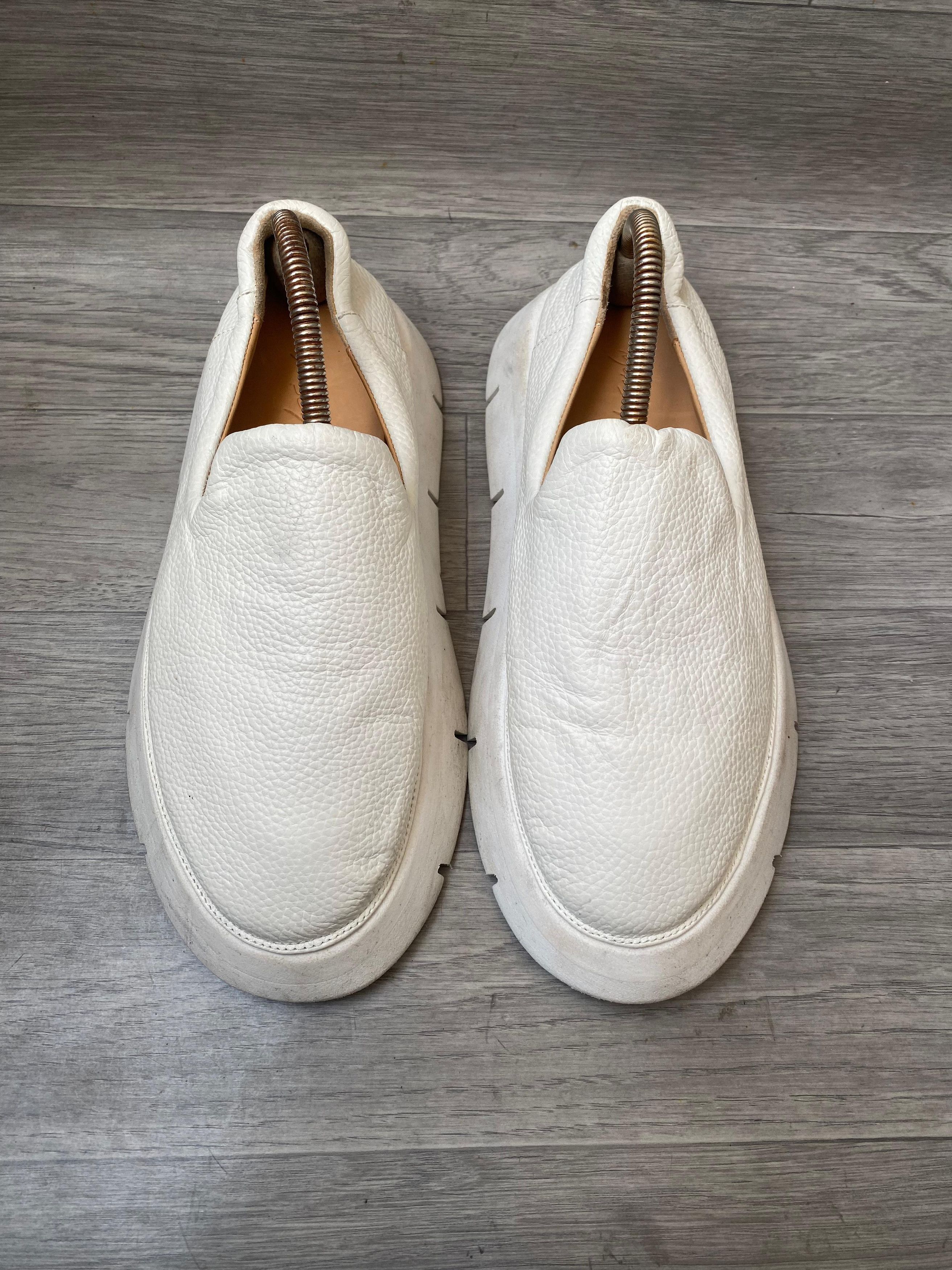 Marsell Marsell Slip On White Leather Sneakers Sz 38 Size US 5.5 / EU 38 - 1 Thumbnail