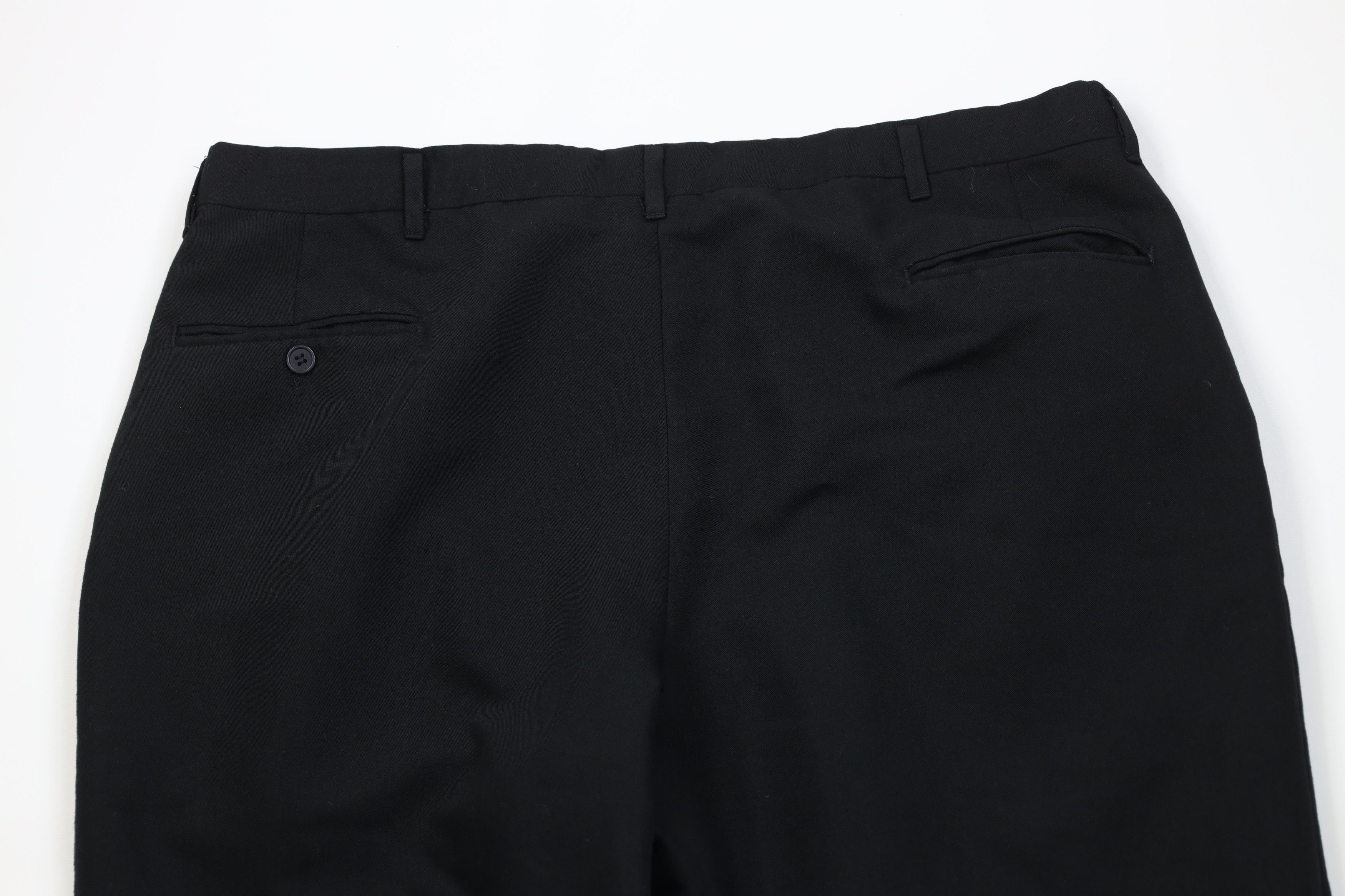 Vintage Vintage 90s Streetwear Wool Blend Wide Leg Chino Pants Black Size US 38 / EU 54 - 9 Thumbnail