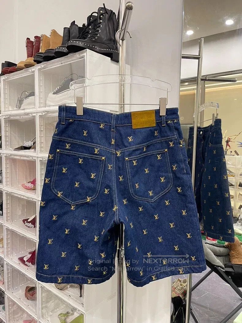 Louis Vuitton Louis Vuitton SS24 Pharrell Denim Shorts. Size US 30 / EU 46 - 3 Thumbnail