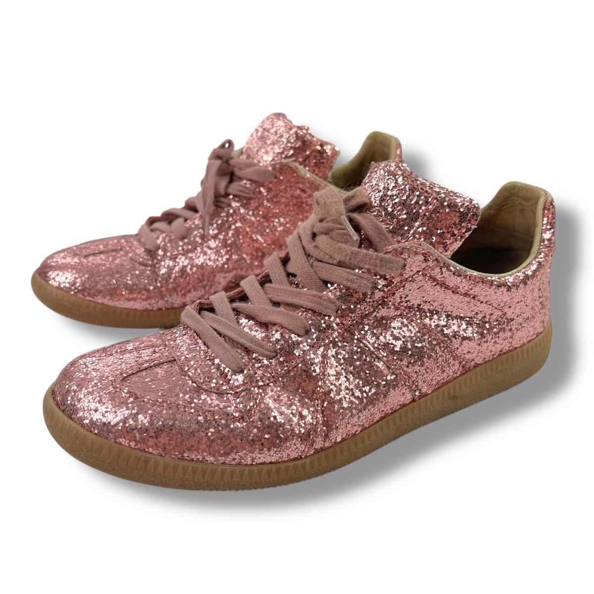 Maison Margiela Maison Margiela Pink Sequin Replica Trainers Size US 6.5 / IT 36.5 - 1 Thumbnail