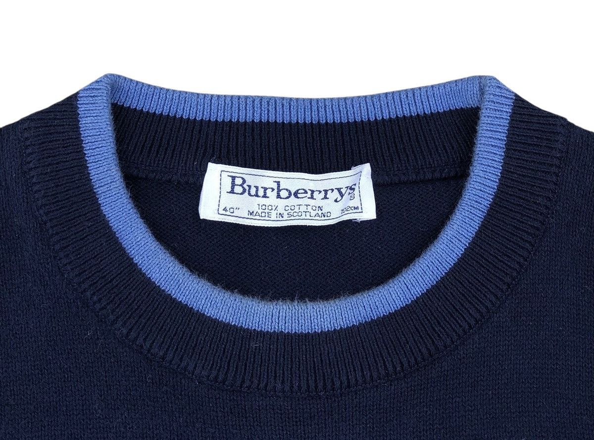 Burberry Burberrys Sailboat Embroidery Logo Striped Knitwear Sweater Size US L / EU 52-54 / 3 - 10 Thumbnail
