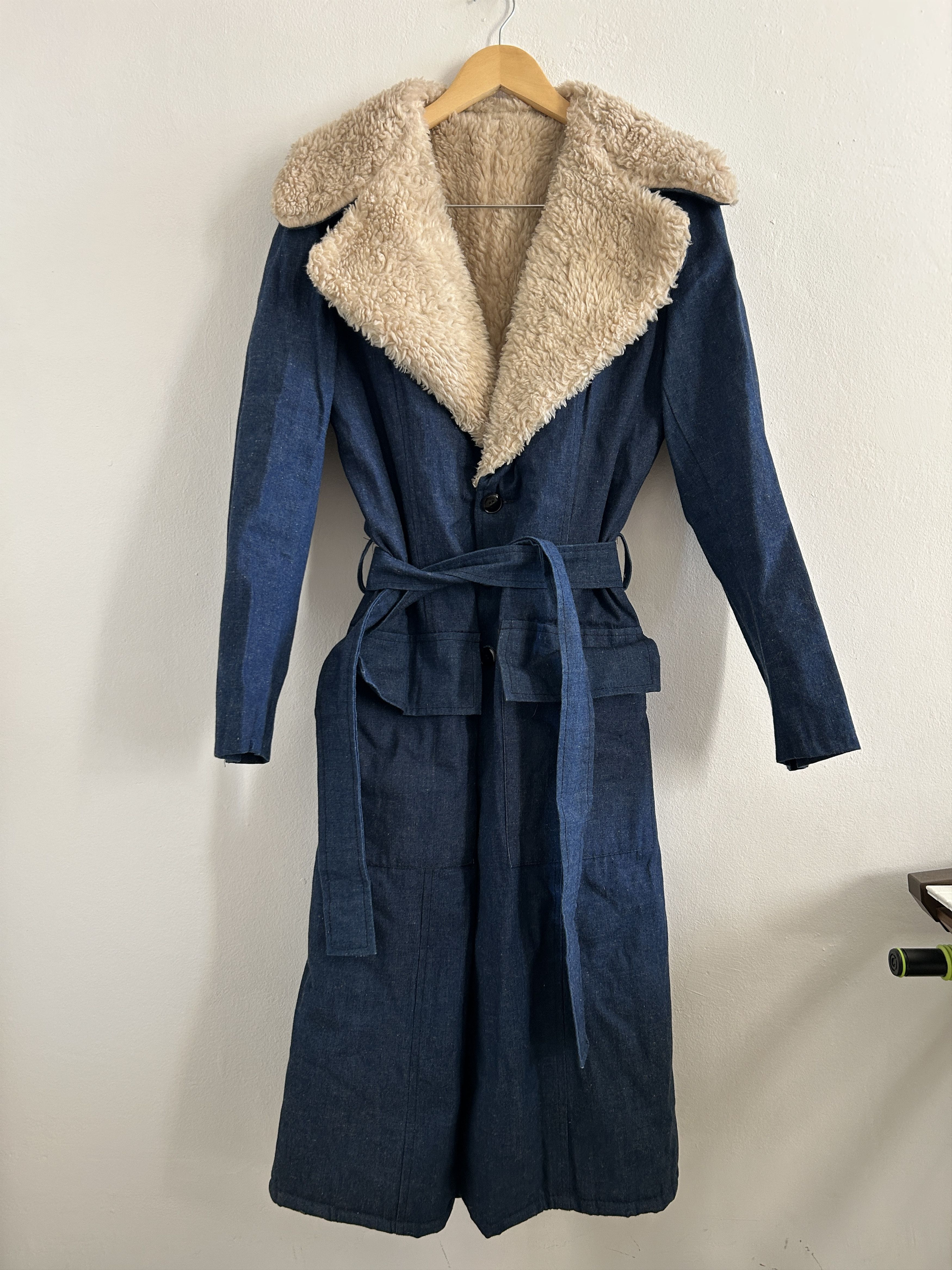 Vintage Vintage 70s Penny Lane Denim Coat Size S / US 4 / IT 40 - 8 Thumbnail