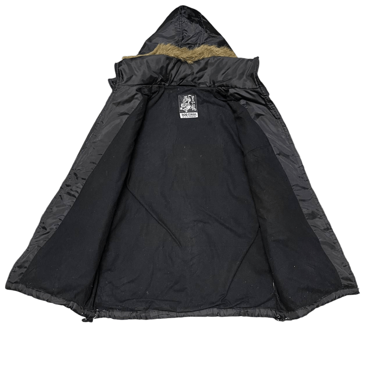 Dogtown Vtg Dogtown Black Dragon Puffer Fur Jacket Detachable Hood Size US L / EU 52-54 / 3 - 10 Thumbnail