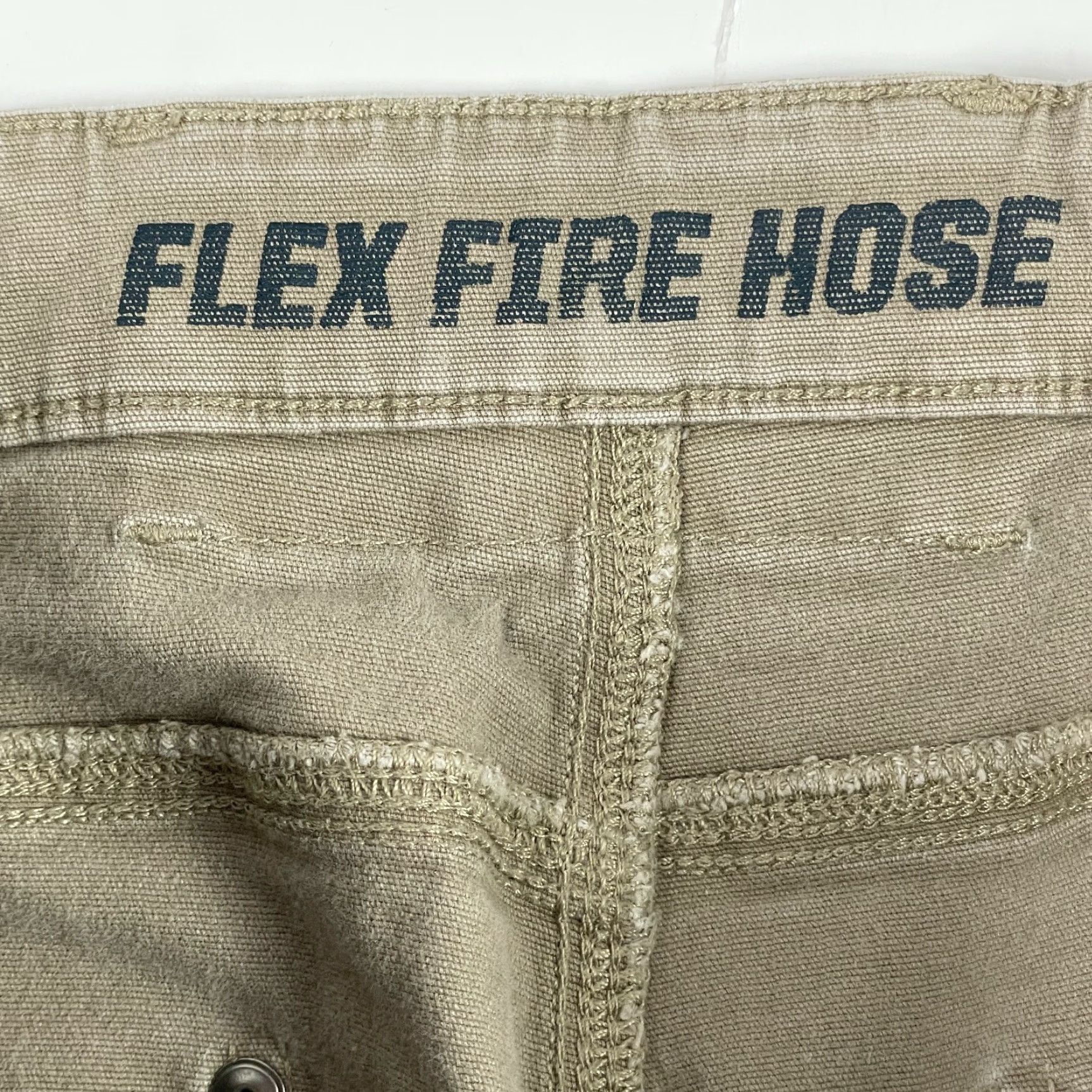 Vintage Duluth Pants Mens 38 x 32 Beige Flex Fire Hose Canvas Carpenter Relaxed Workwear Jeans Cargo style/Carpenter Casual Workwear Mens Beige 38x32 Size US 38 / EU 54 - 6 Thumbnail