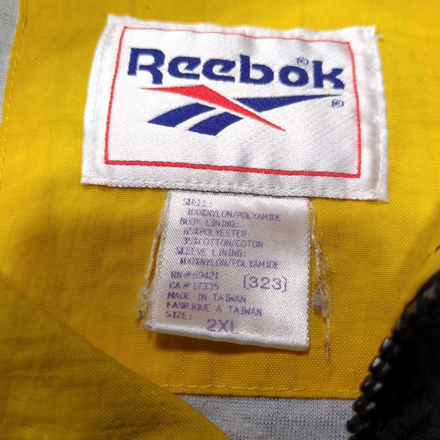 Reebok VINTAGE Reebok Track Suit University Of Iowa Hawkeyes Mens 2XL Black Caitlin Clark Track Jacket, Track Pants Set Size 48R - 4 Thumbnail