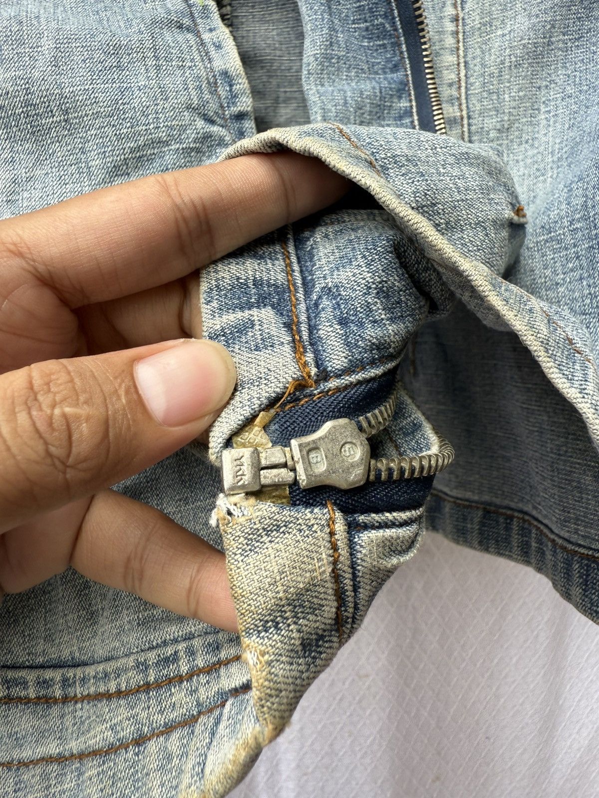 Japanese Zipper Denim Jacket Ifsixwasnine lgb Styled