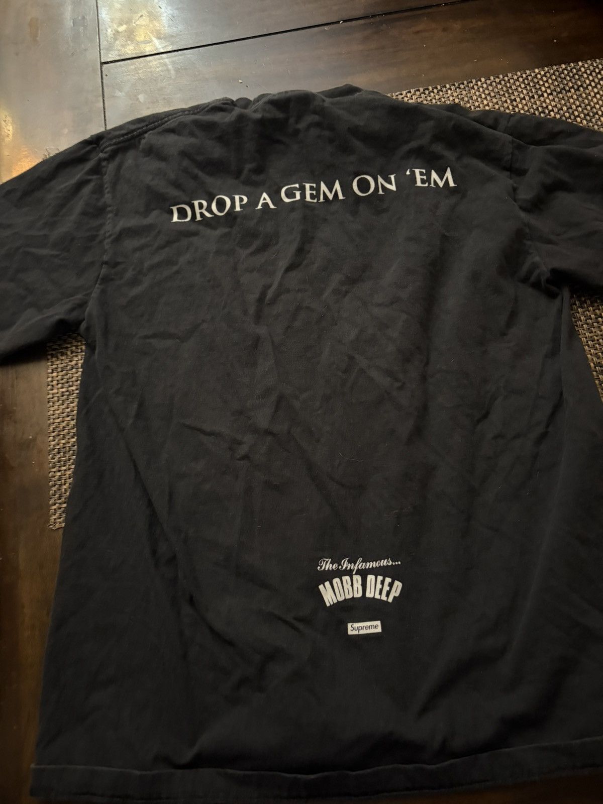 Supreme Supreme x mobb deep black tee Size US S / EU 44-46 / 1 - 3 Thumbnail