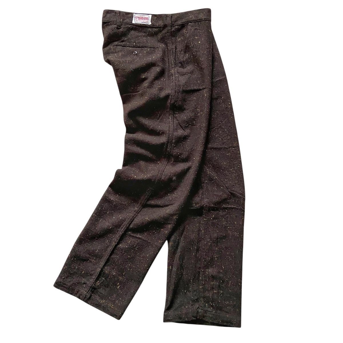 Vintage High! Standard Wool Nep Speckled Donegal Tweed Trousers Size US 34 / EU 50 - 2 Thumbnail
