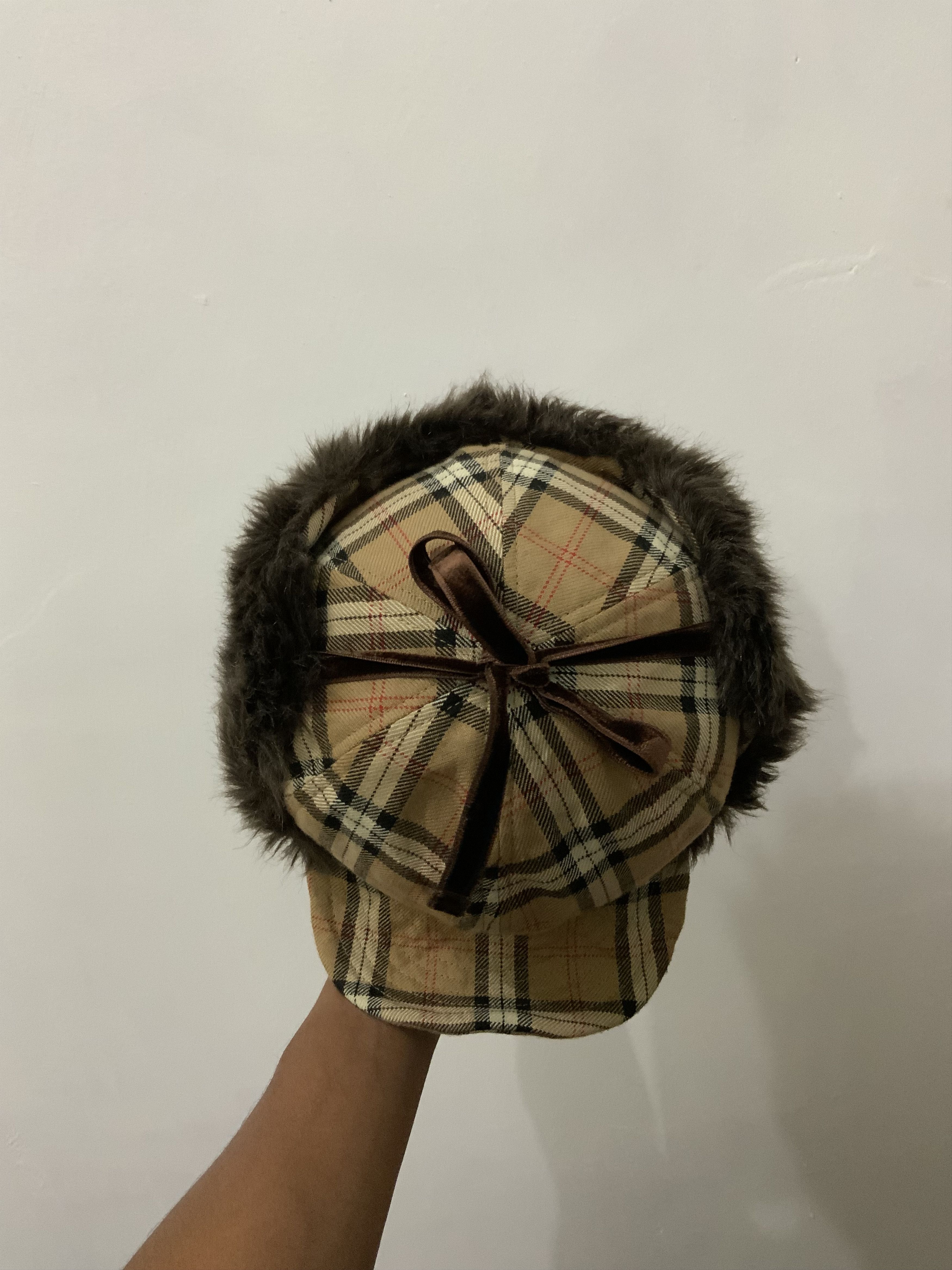 Japanese Brand Gloria Cordes Tokyo Fur inspired by Burberry Trooper Hat Size ONE SIZE - 6 Thumbnail