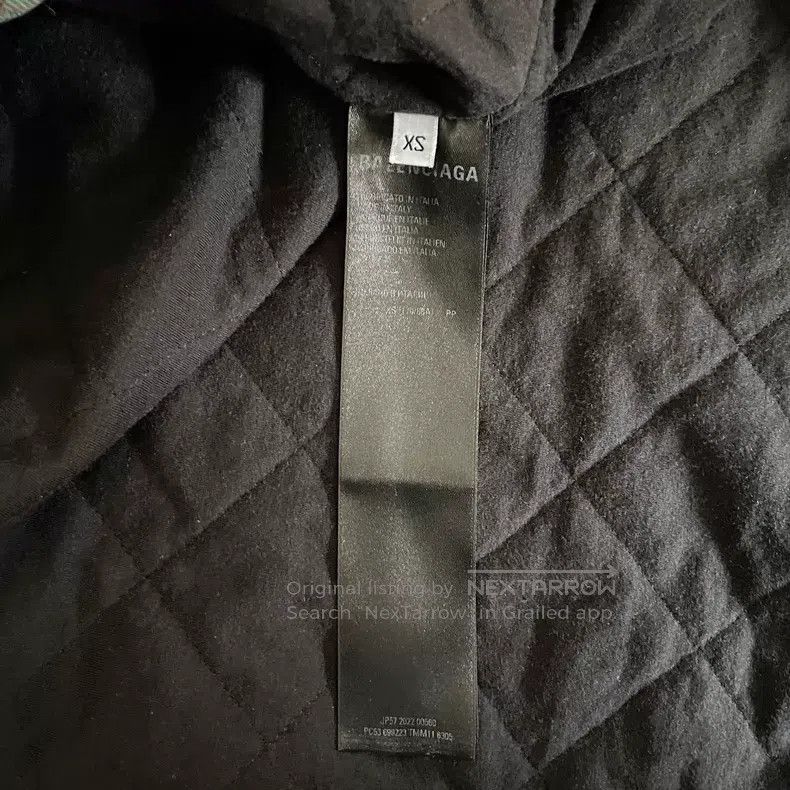 Balenciaga Balenciaga Gradient Plaid Drawstring Single Breasted Hoode Size US XS / EU 42 / 0 - 4 Thumbnail