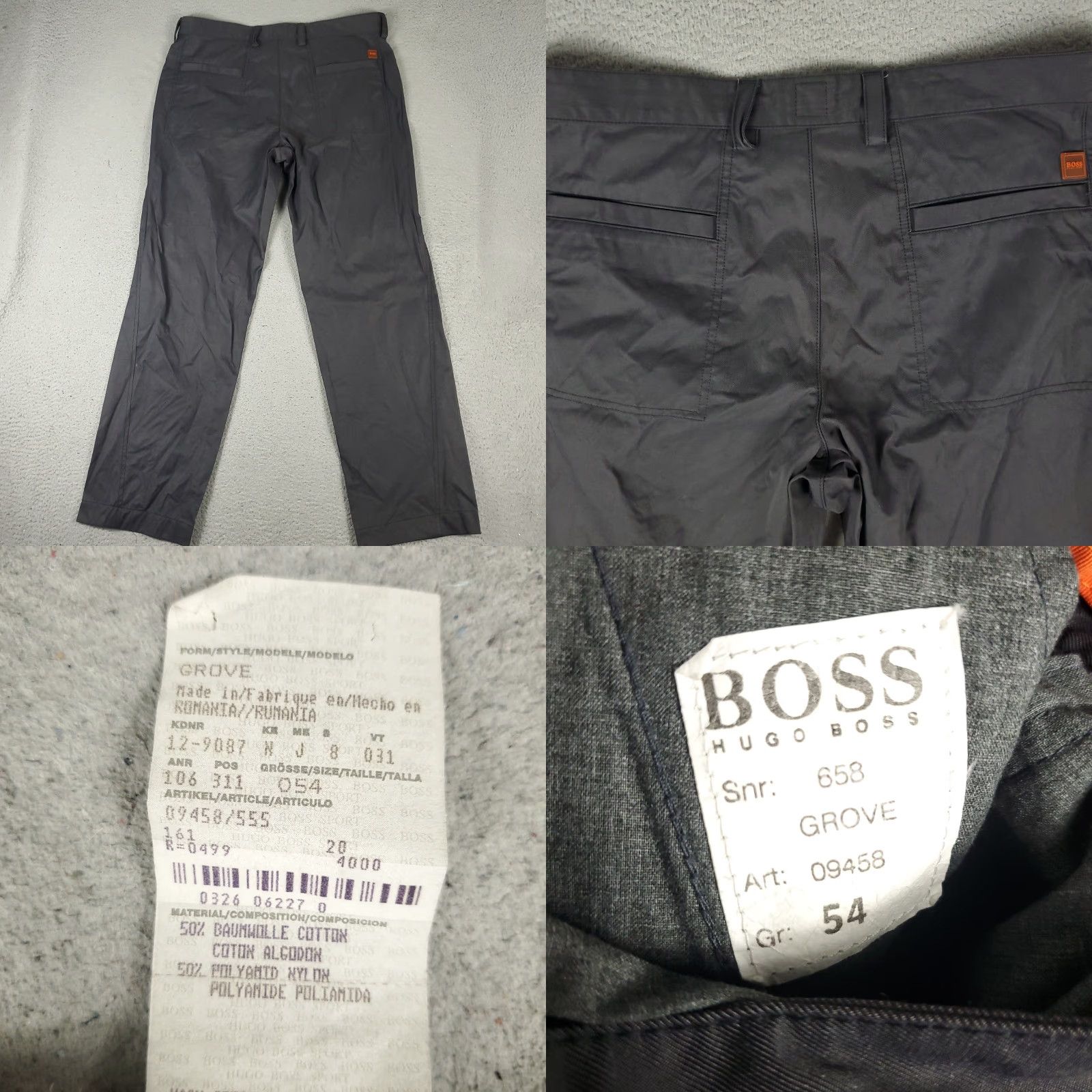 Hugo Boss HUGO BOSS Gray Chino Pants Mens 36x34 Regular Fit 5-Pocket Design Size US 36 / EU 52 - 8 Thumbnail