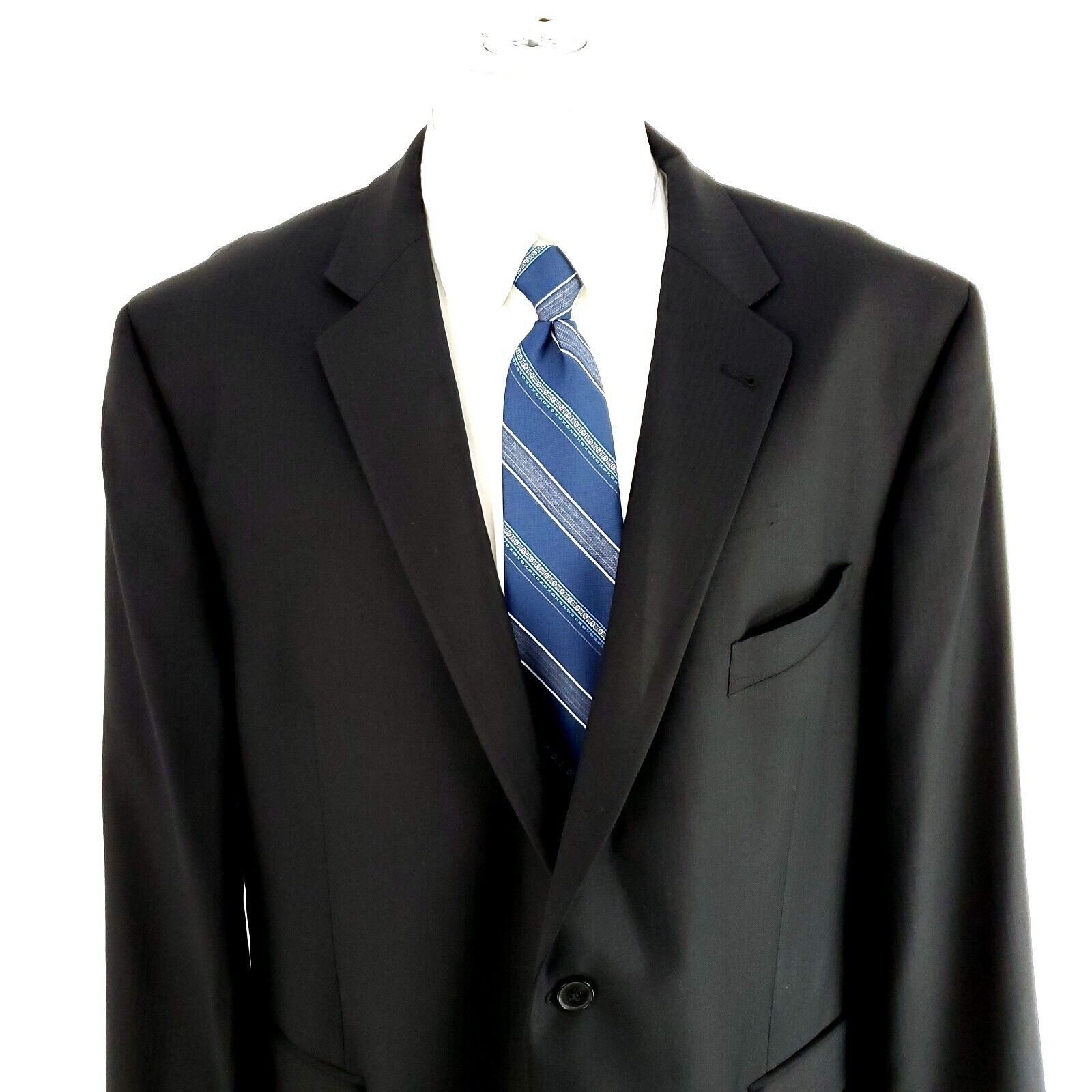 Joseph Abboud Joseph Abboud Vaticana Marlane Super 120s Wool Blazer 48R Bl Size 48R - 1 Thumbnail