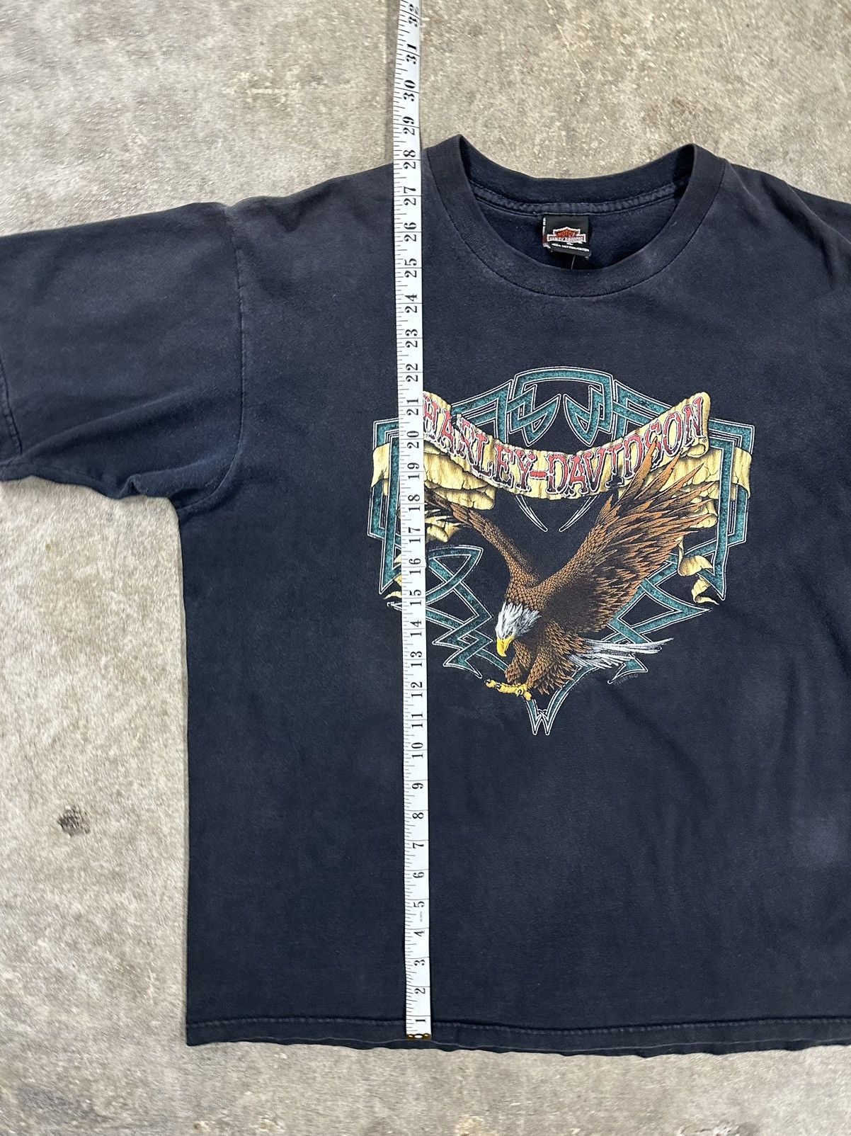 Harley Davidson Vintage 90s Harley Davidson Louisiana Eagle Biker T-Shirt Size US XL / EU 56 / 4 - 9 Thumbnail