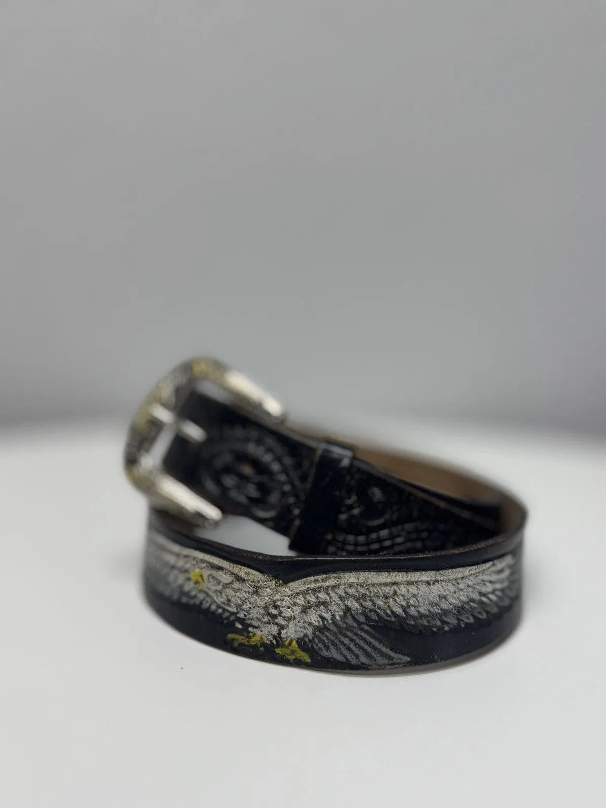 Harley Davidson Vintage 90s Japan Leather Black Belt Hysteric Glamour Style Size ONE SIZE - 9 Thumbnail