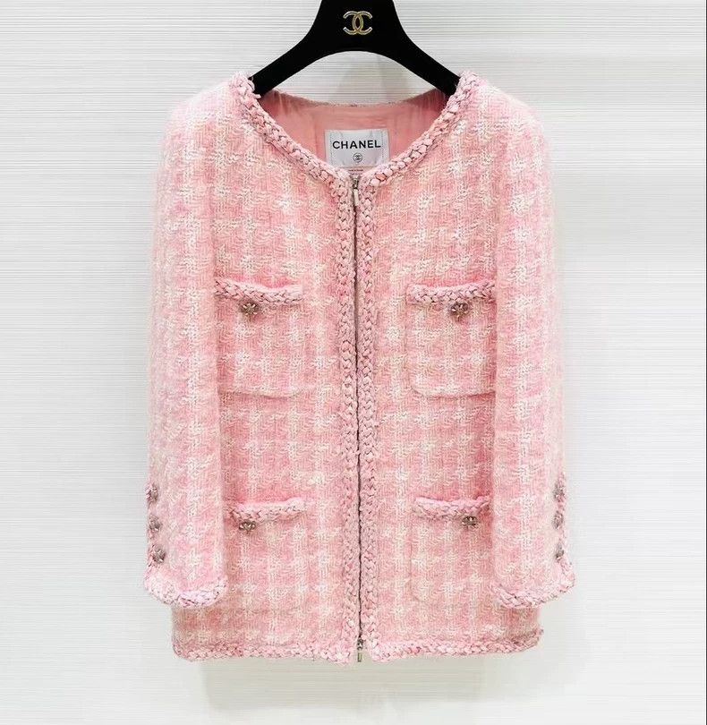 Chanel Chanel Restaurant series cherry blossom pink woven jacket Size XS / US 0-2 / IT 36-38 - 1 Thumbnail