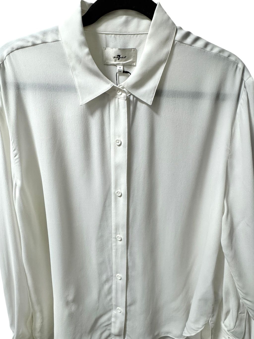 7 For All Mankind 7 For All Mankind Silk Button Down Shirt M Size M / US 6-8 / IT 42-44 - 7 Thumbnail