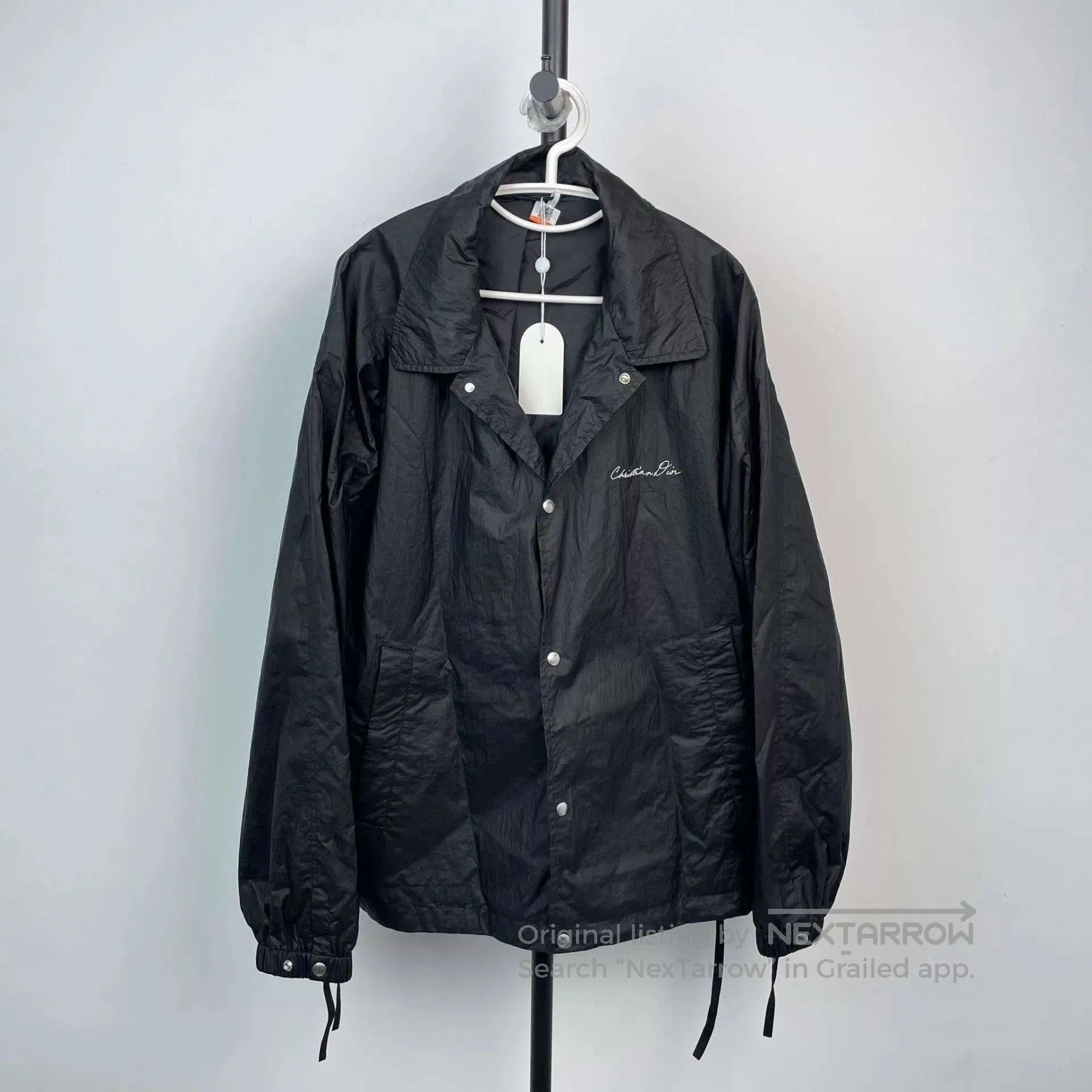 Dior Black Lightweight Button-Front Jacket - Size L. Size US L / EU 52-54 / 3 - 1 Thumbnail