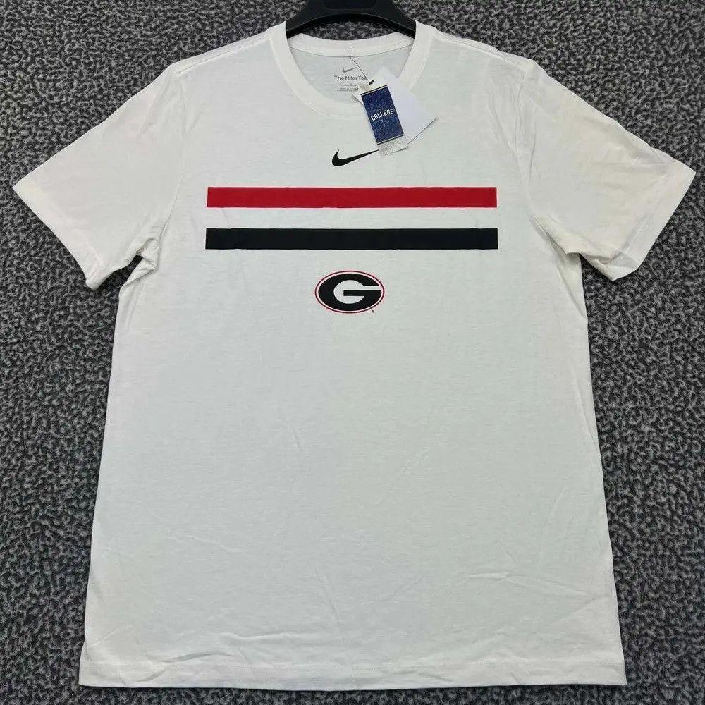 Nike Nike Shirt Men Georgia Bulldogs NCAA Crew Neck Cotton New L Size US L / EU 52-54 / 3 - 1 Thumbnail
