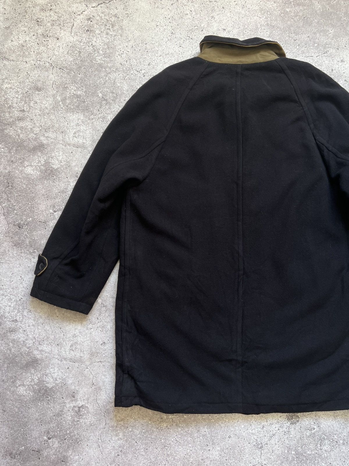 Burberry Vintage Burberry Wool Coat Jacket Navy Blue Men's Size US L / EU 52-54 / 3 - 17 Thumbnail