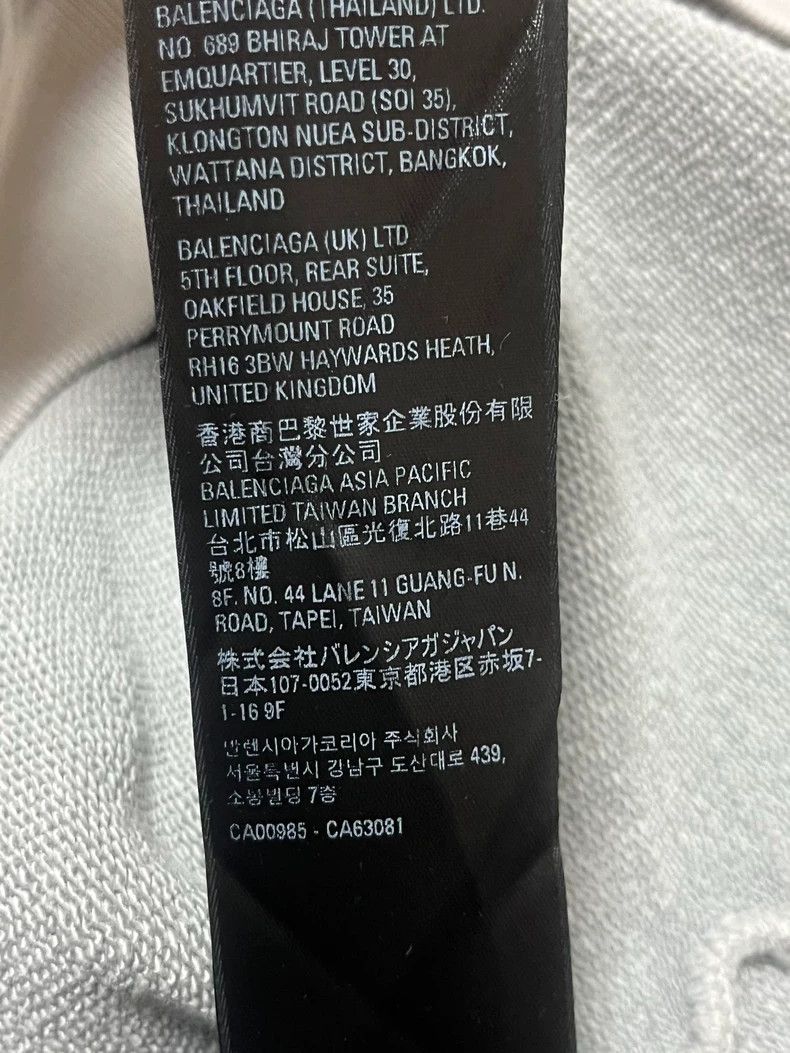 Balenciaga Balenciaga Washed Grey Elephant Grey BB Small Label Embroi Size US M / EU 48-50 / 2 - 8 Thumbnail