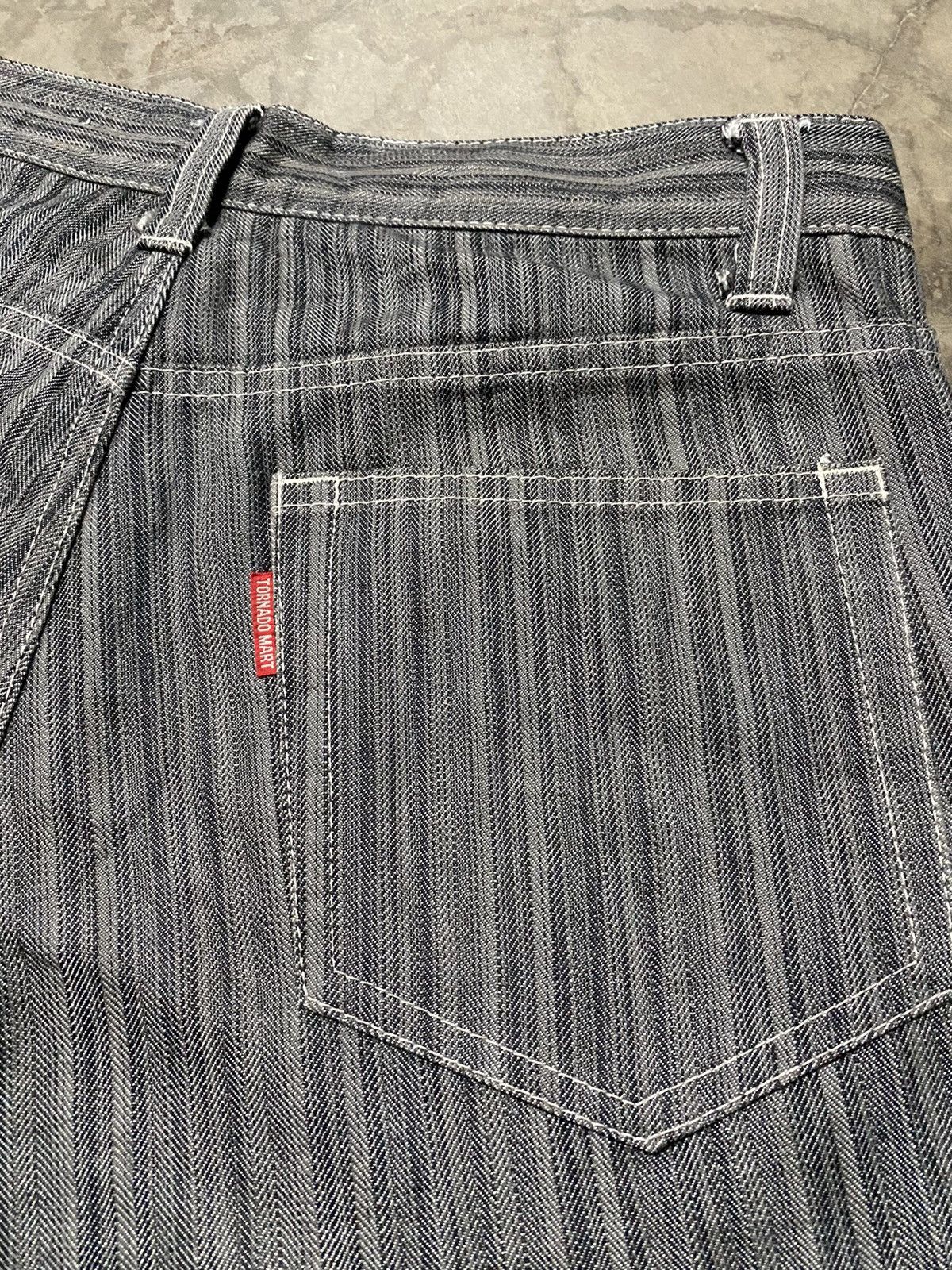 If Six Was Nine × Le Grande Bleu (L.G.B.) × Tornado Mart Flare Jeans Tornado Mart Wabash Stripe Size US 30 / EU 46 - 10 Thumbnail